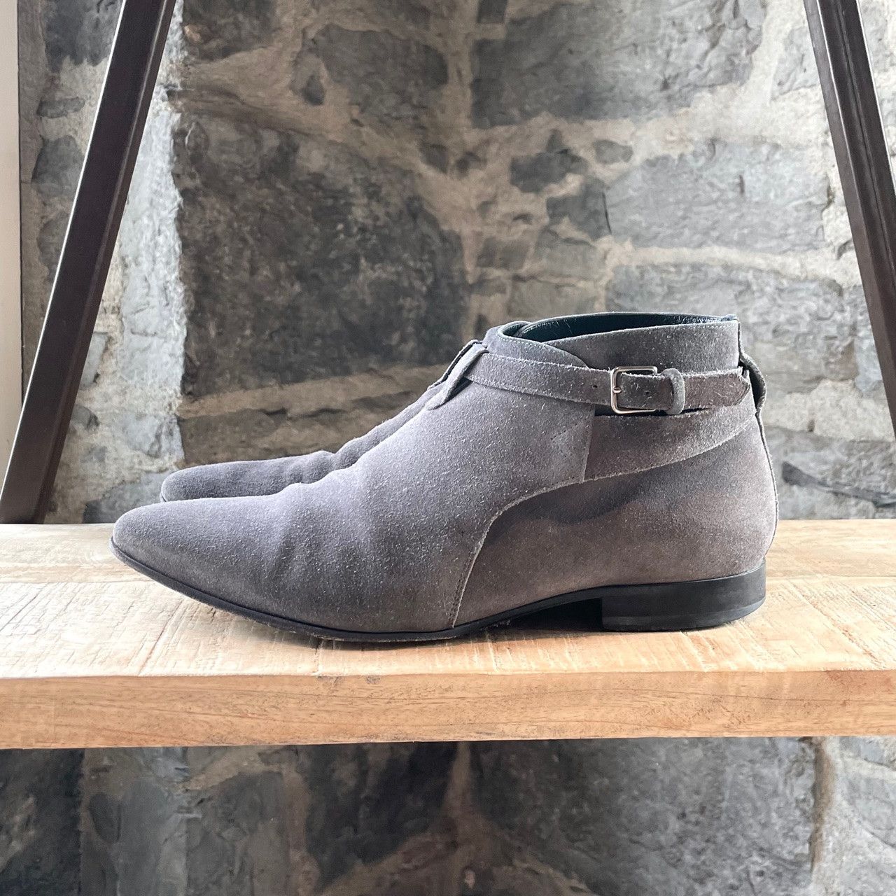 Saint Laurent Paris Saint Laurent Grey Suede London Jodhpur Boots Size US 8.5 / EU 41-42 - 5 Thumbnail