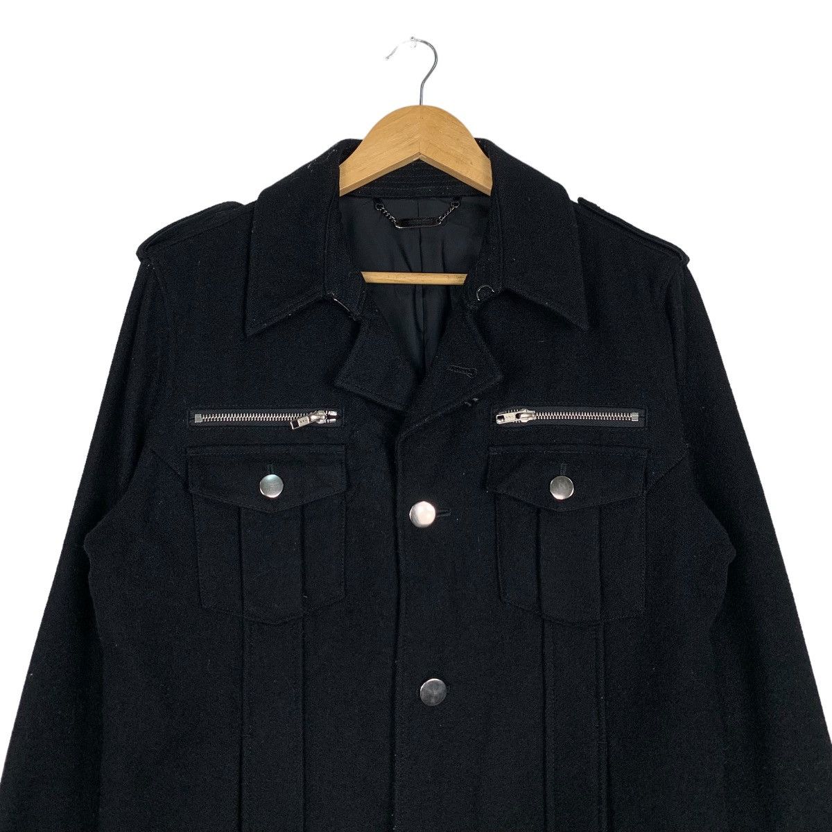 monkey time MONKEY TIME United Arrows Black Wool Jacket #0997-C44 Size US M / EU 48-50 / 2 - 2 Thumbnail