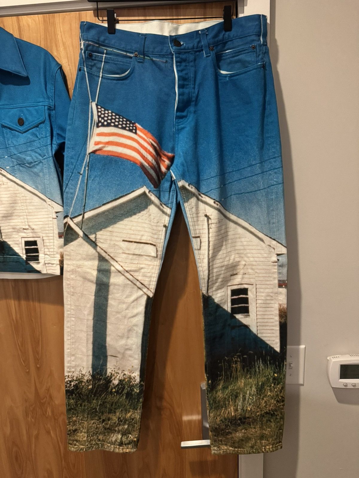 Calvin Klein 205W39NYC Raf Simons Calvin Klein 205W39NYC Americana Landscape Denim Size US 33 - 4 Thumbnail