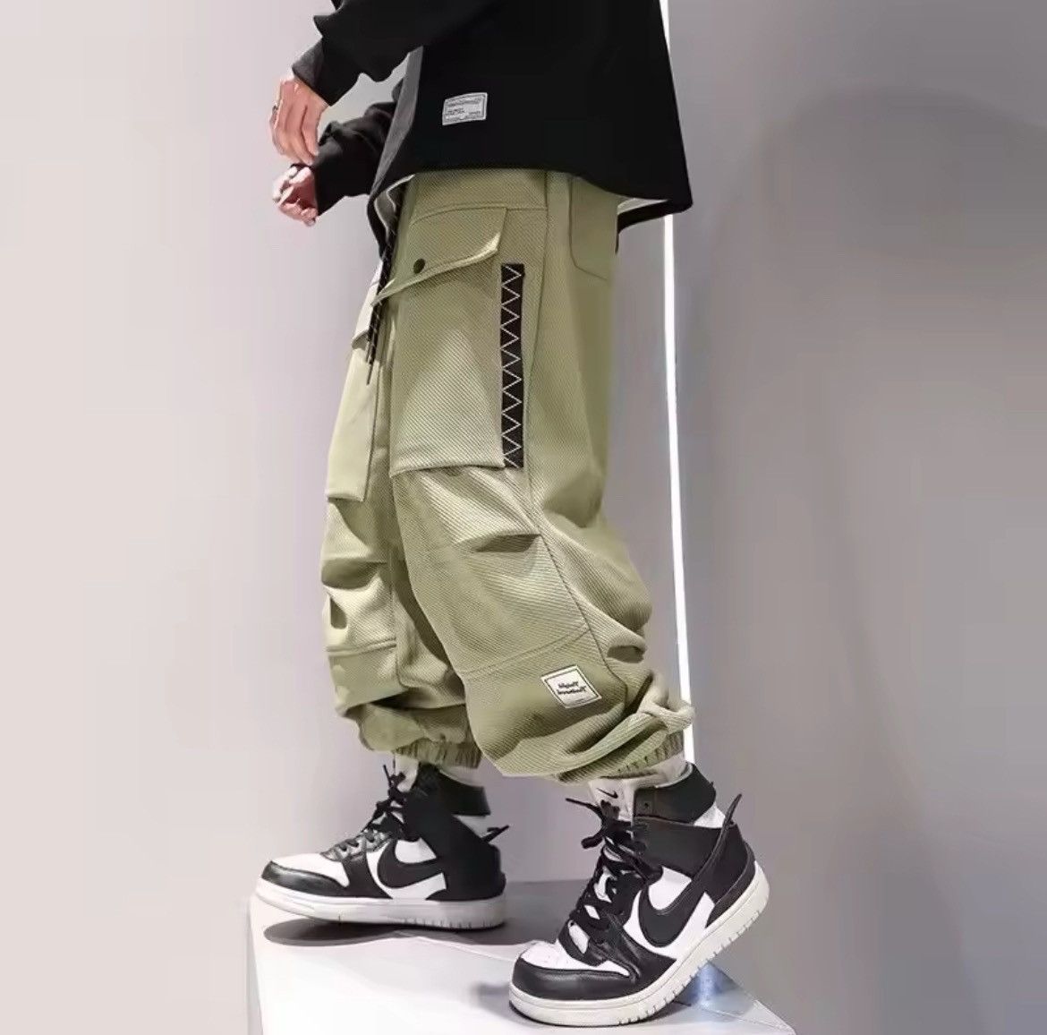 Japanese Brand × Vintage Japanese Streetwear Baggy Pants Size US 32 / EU 48 - 2 Thumbnail