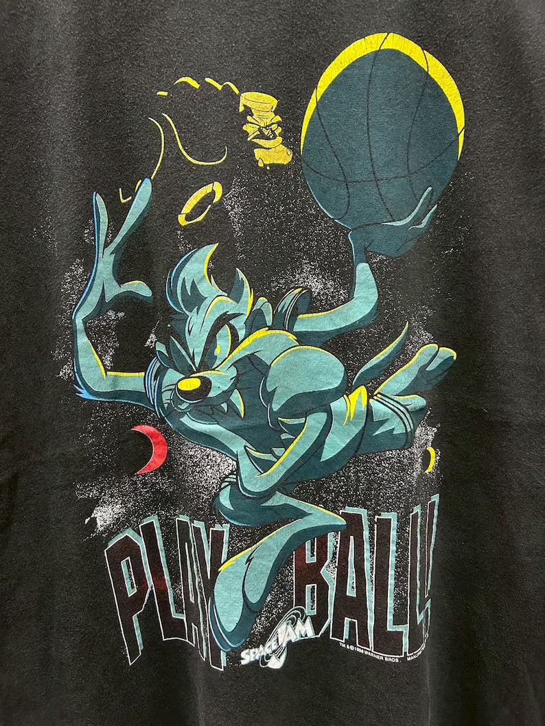 Vintage Vintage 1996 Taz Manian Space Jam Movie tshirt size L Size US L / EU 52-54 / 3 - 3 Thumbnail