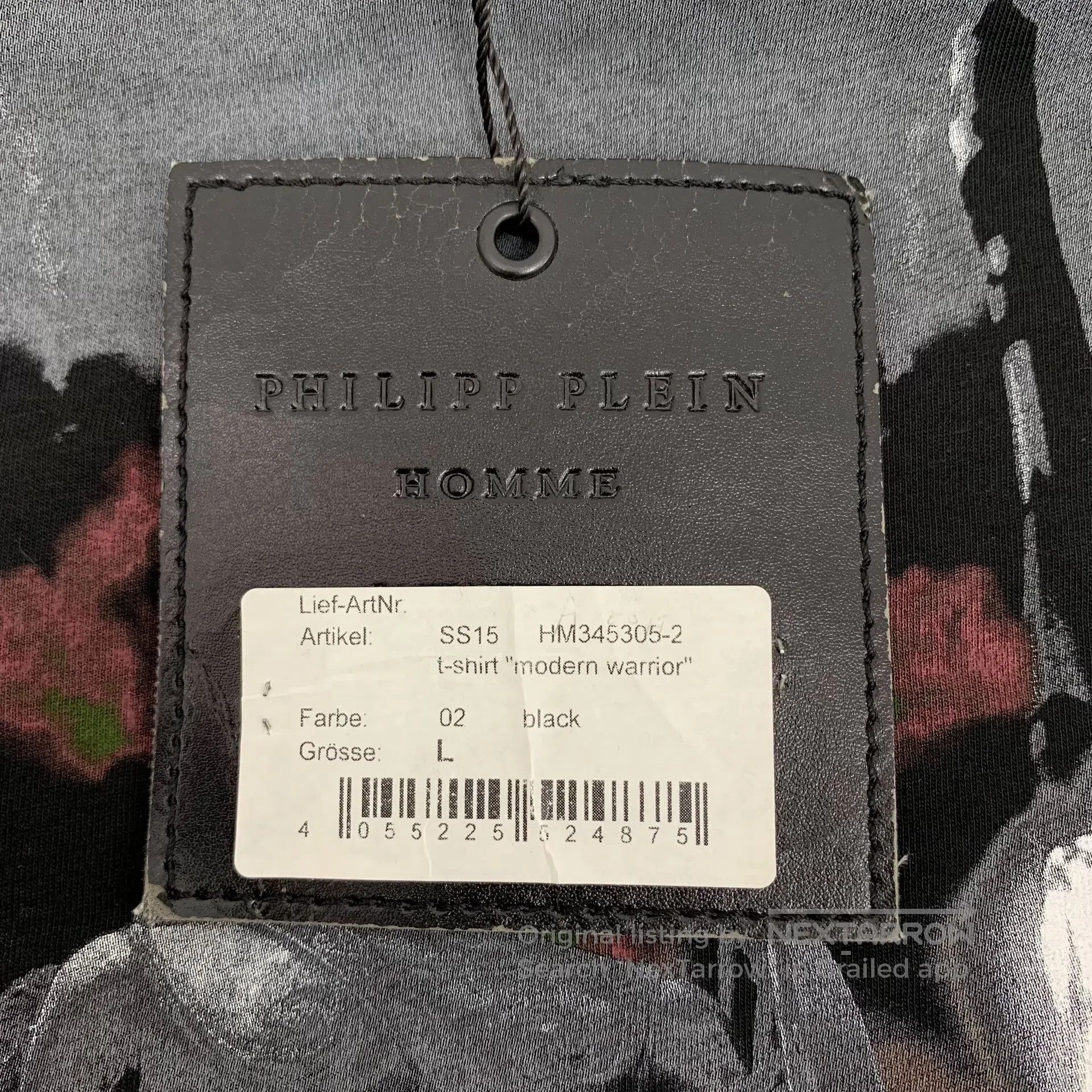 Philipp Plein Philipp Plein Black Rocket Plane Letter Printed Cotton Cre Size US L / EU 52-54 / 3 - 6 Thumbnail