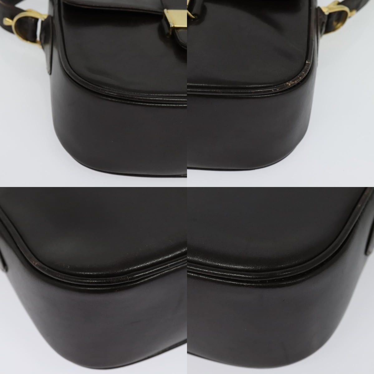 Celine CELINE Horse Carriage Shoulder Bag Leather Brown Gold Size ONE SIZE - 10 Thumbnail