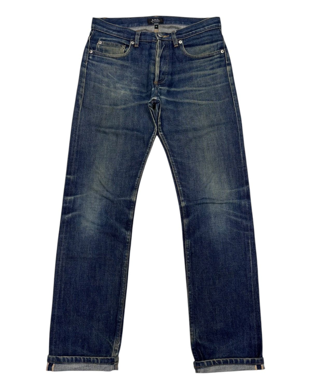🔥VINTAGE APC SELVEDGE DISTRESSED DENIM JEANS
