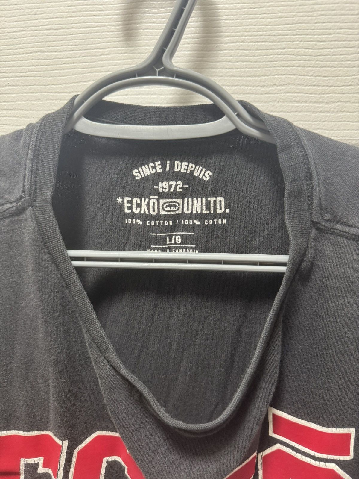 Ecko Unltd. × Vintage Ecko Black Vintage Red Logo Text Unlimited Skate Loser Size US L / EU 52-54 / 3 - 3 Thumbnail