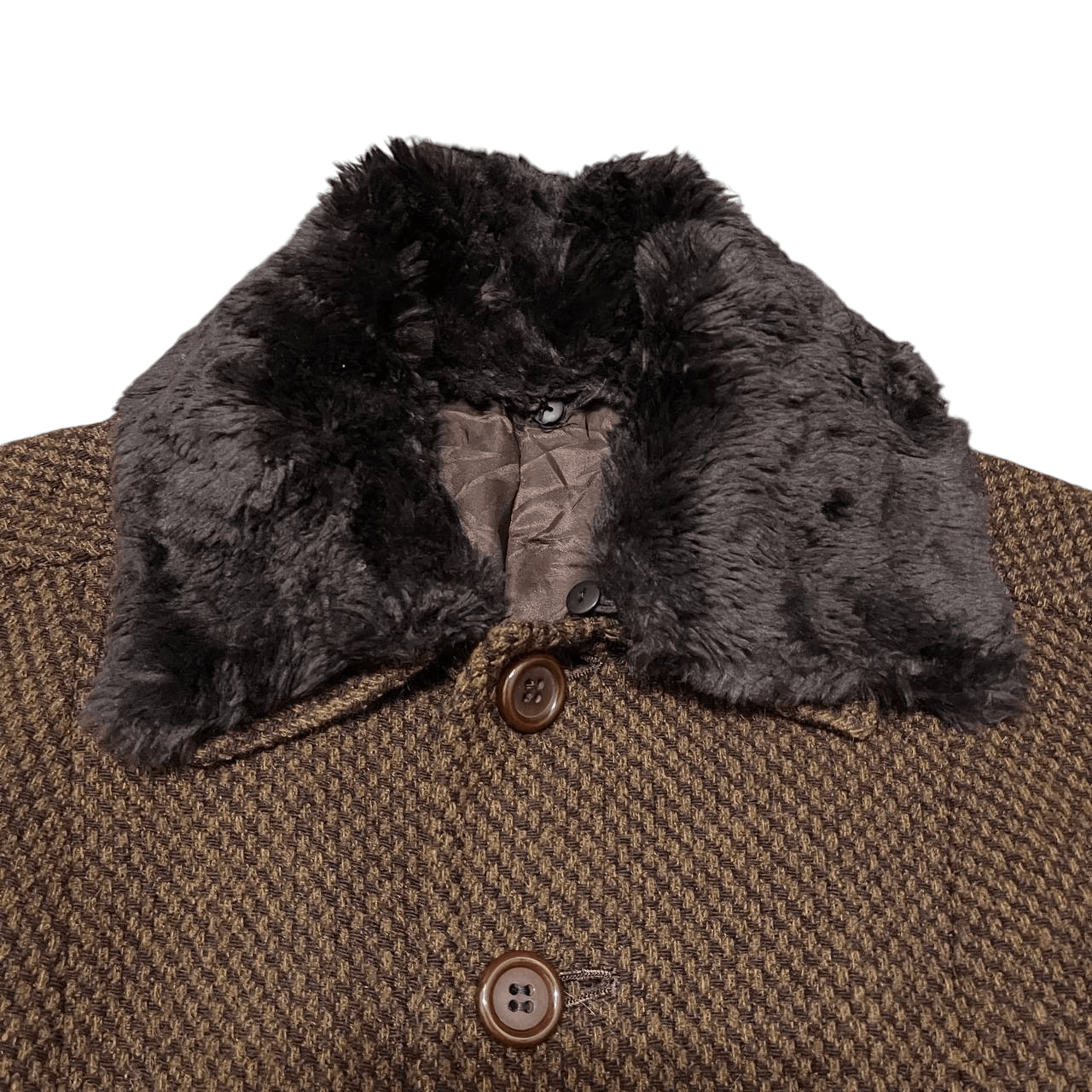 Yohji Yamamoto Vintage Ined by Yohji Yamamoto Wool Long Coat Size US S / EU 44-46 / 1 - 8 Thumbnail