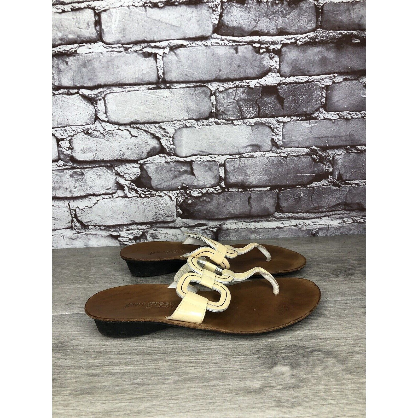 Other Paul Green Munchen Yellow Patent Leather Pump Wedge Sandals Size US 4.5 / IT 34.5 - 12 Thumbnail
