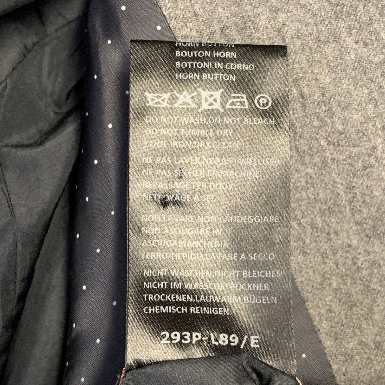 Paul Smith Size S Heather Grey Quilted Wool Notch Lapel Sport Coat Size 36R - 8 Thumbnail