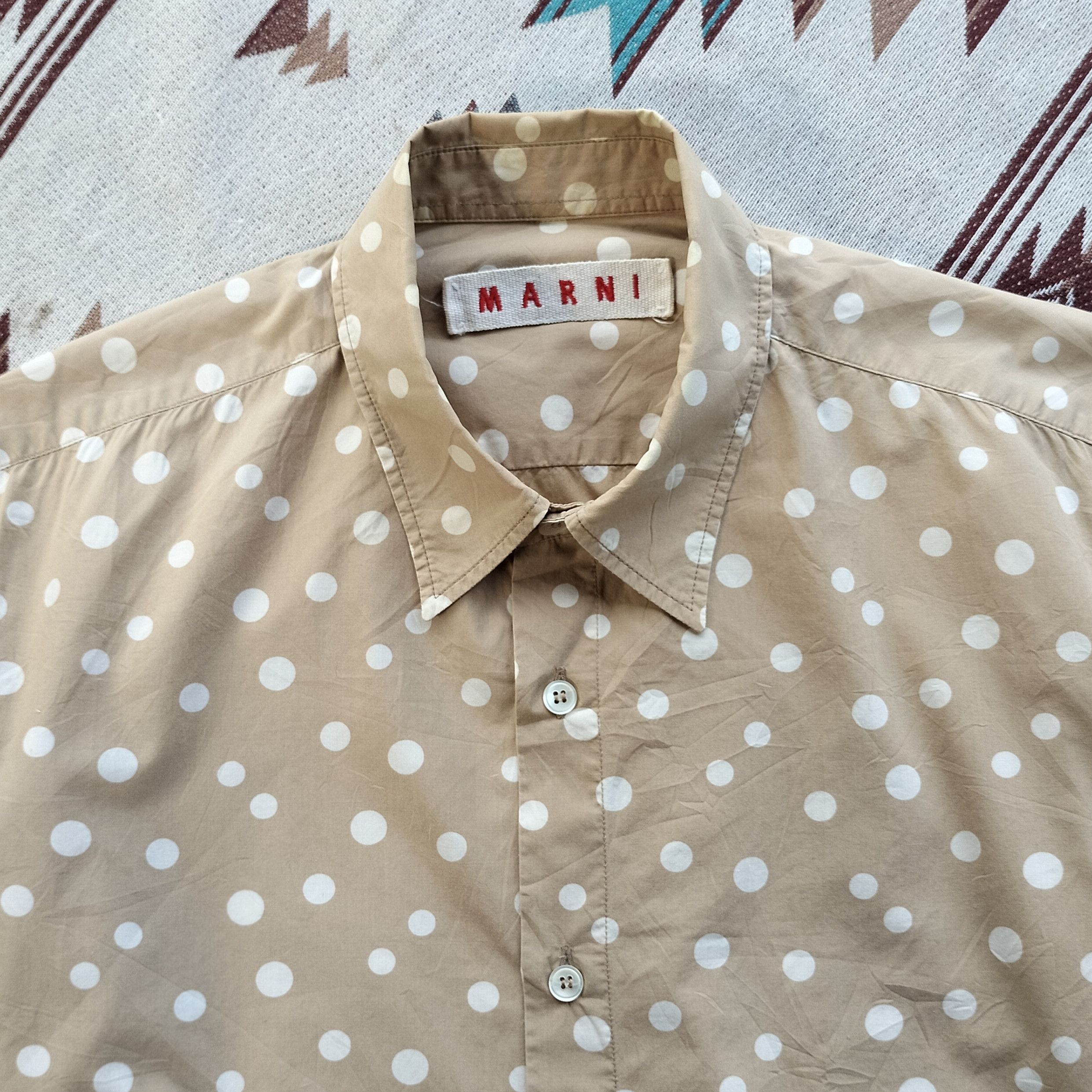 Marni Marni beige pattern Ls shirt Size US S / EU 44-46 / 1 - 2 Thumbnail