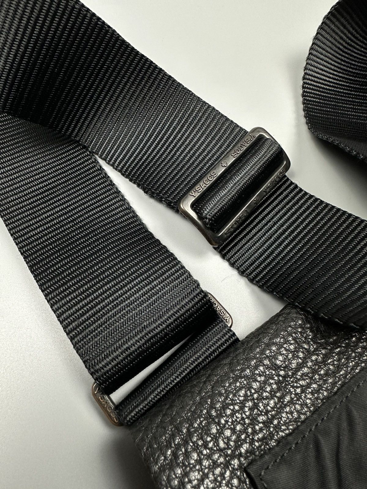 Y's × Yohji Yamamoto Y’saccs Yohji Yamamoto Leather Shoulder/Sling Bag Size ONE SIZE - 10 Thumbnail