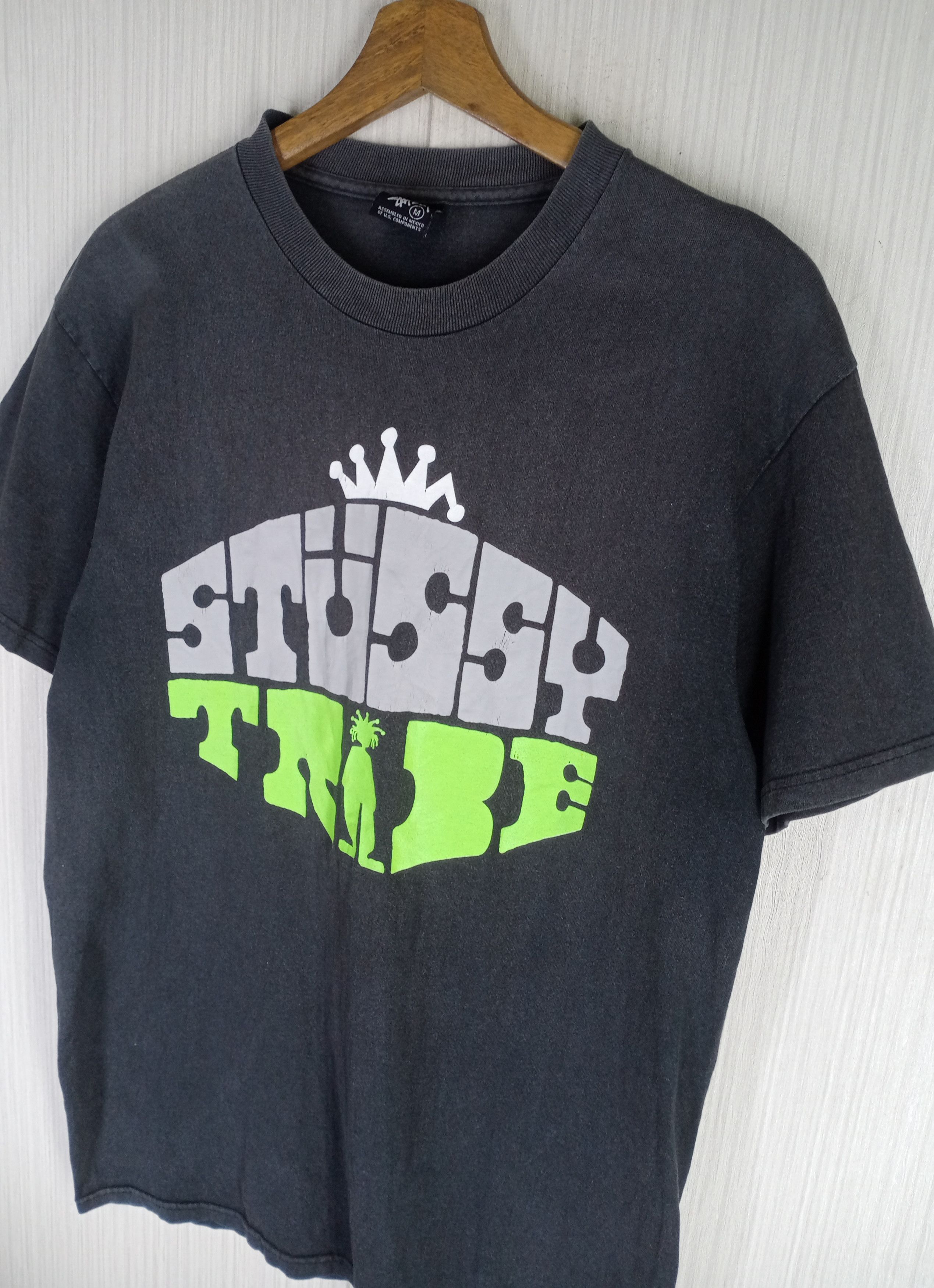 Stussy × Vintage Rare Vintage Stussy Tribe Tshirt Size US M / EU 48-50 / 2 - 4 Thumbnail