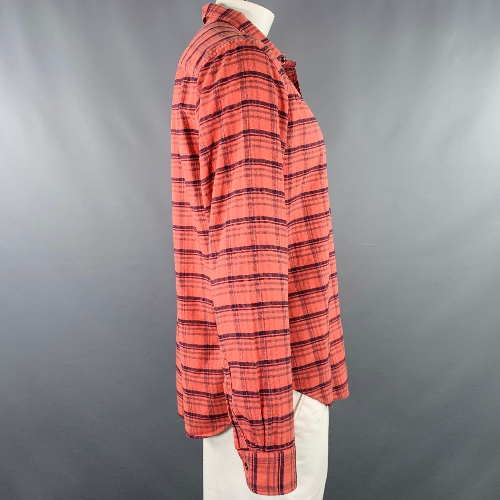 Other Grey Brick Plaid Cotton One Pocket Long Sleeve Shirt Size US L / EU 52-54 / 3 - 2 Thumbnail