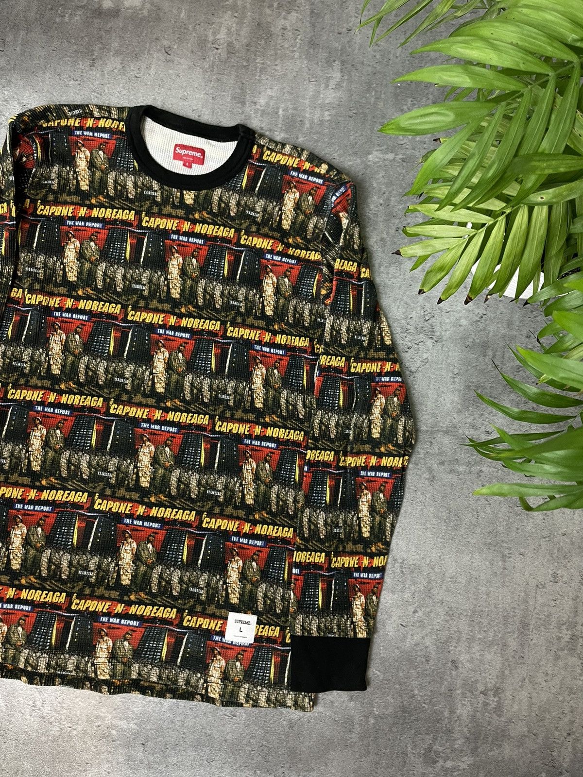 Japanese Brand × Supreme Supreme Capone n Noreaga War Report Waffle Longleeve Shirt Size US L / EU 52-54 / 3 - 2 Thumbnail