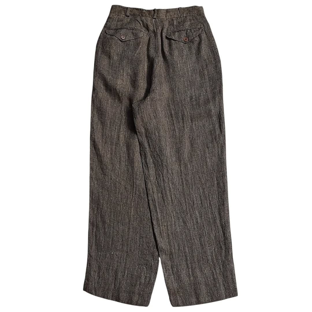 Giorgio Armani Vintage Men's Bigi Hemp Baggy Wide Trousers Size US 28 / EU 44 - 2 Thumbnail