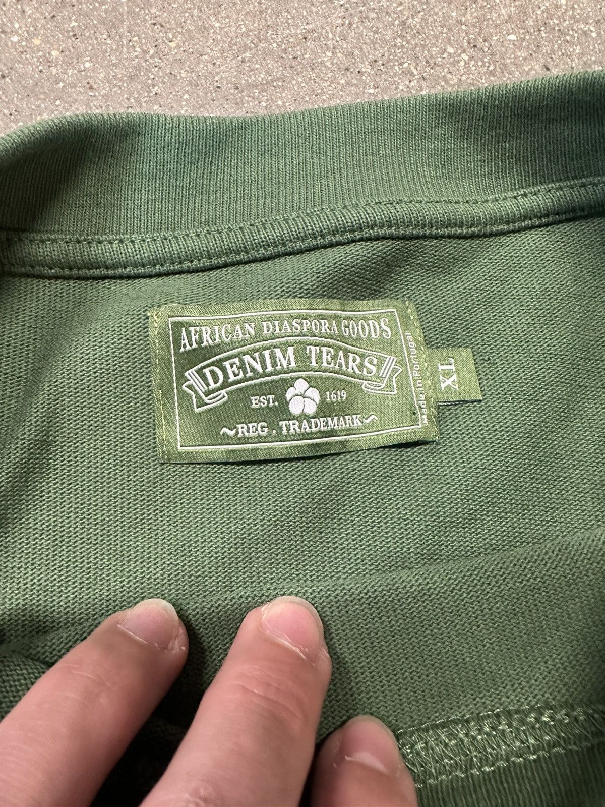 DENIM TEARS Denim tears wreath L/S green Size US XL / EU 56 / 4 - 2 Thumbnail