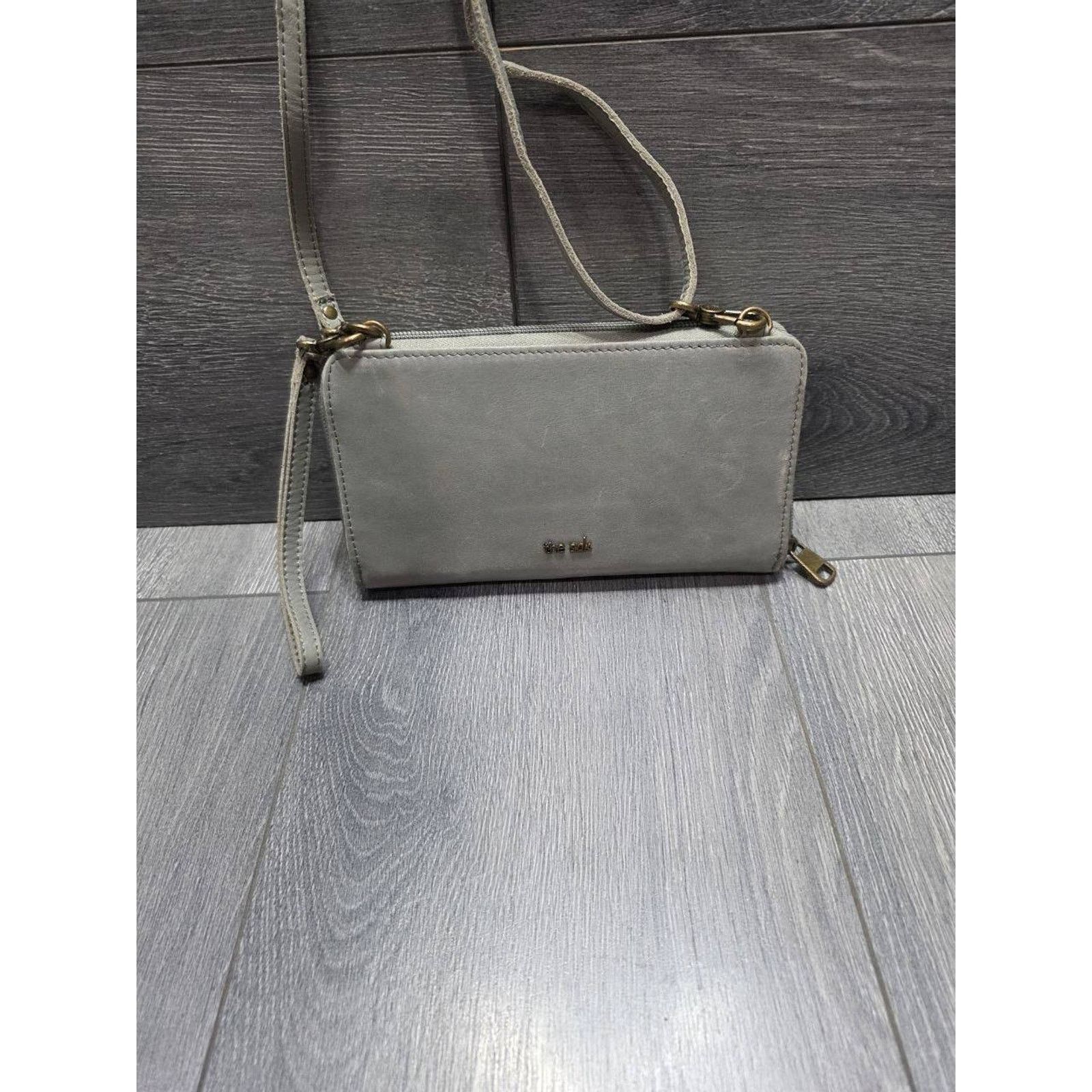 The Sak The Sak Genuine Leather Crossbody Bag Silver B000469 Size ONE SIZE - 6 Thumbnail