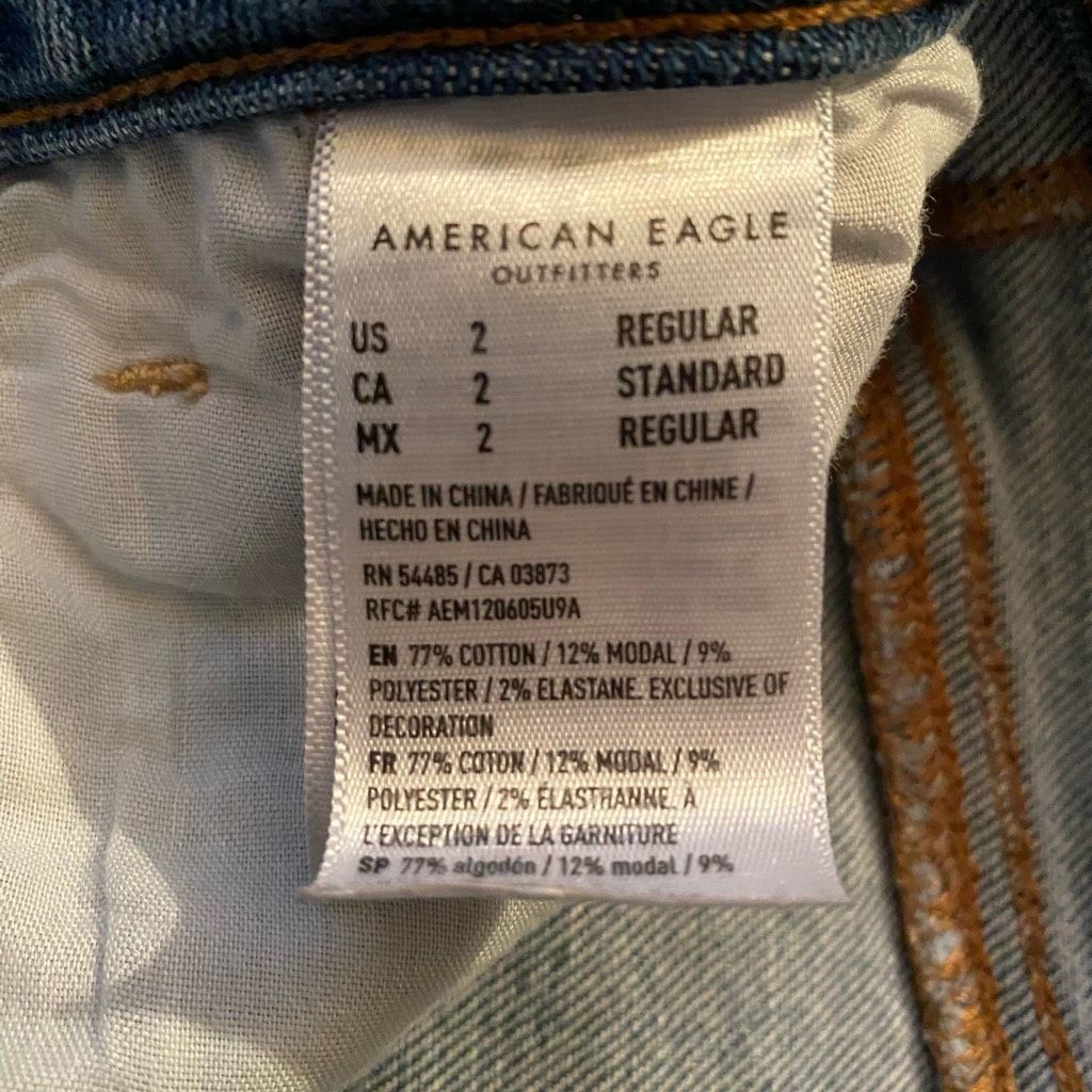 American Eagle Outfitters American eagle outfitters women 2 stretch ripped distressed Size 26" / US 2 / IT 38 - 9 Thumbnail