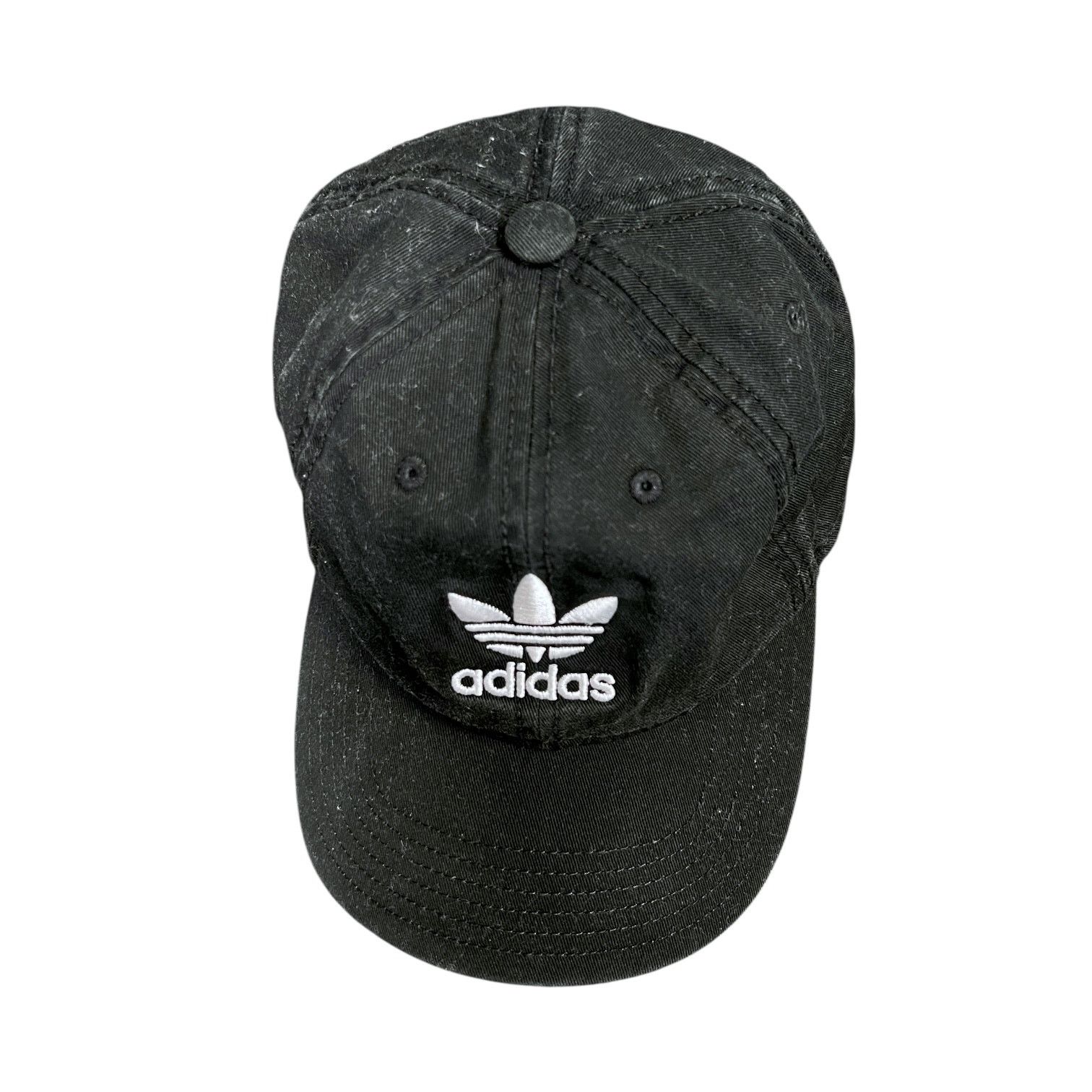 Adidas Men's Adidas Classic Black & White Strapback Dad Hat Cap Size ONE SIZE - 6 Thumbnail