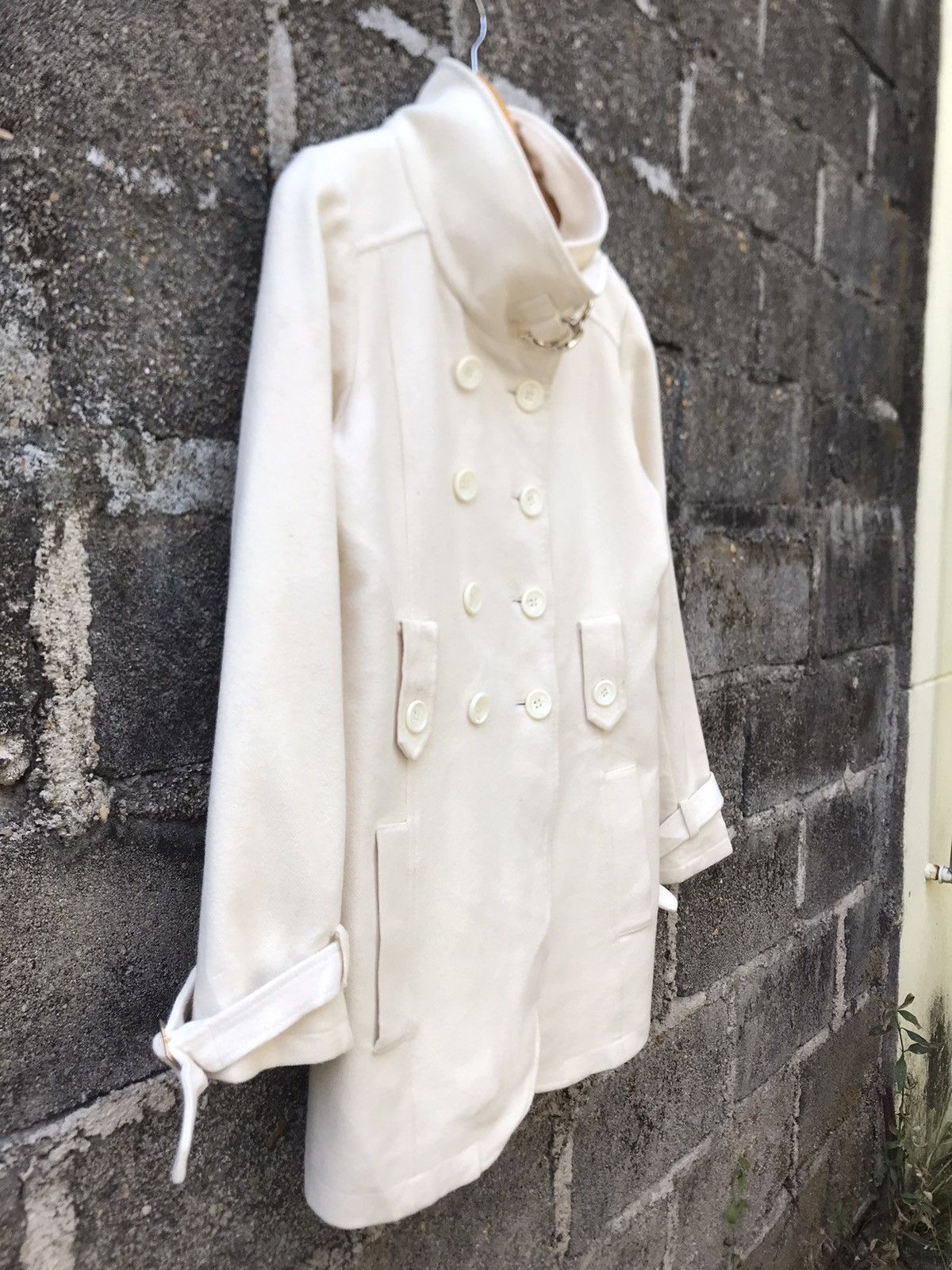 Japanese Brand 🔥Peyton Place Bondage Double Breasted Trench Coat Jacket Size M / US 6-8 / IT 42-44 - 2 Thumbnail