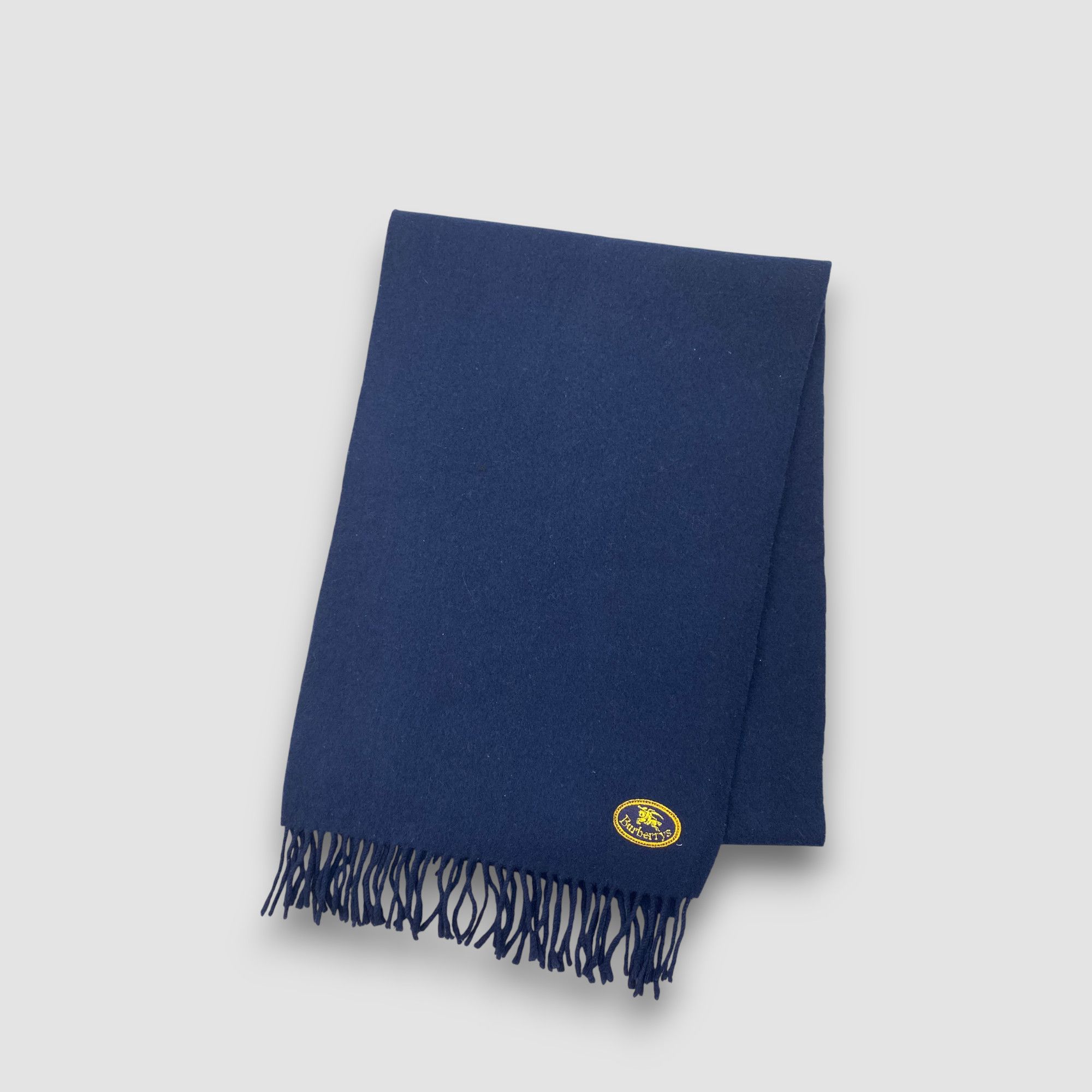 Burberry Vintage Burberry Scarf Muffler Wool Fringe Winter Scarves Size ONE SIZE - 3 Thumbnail