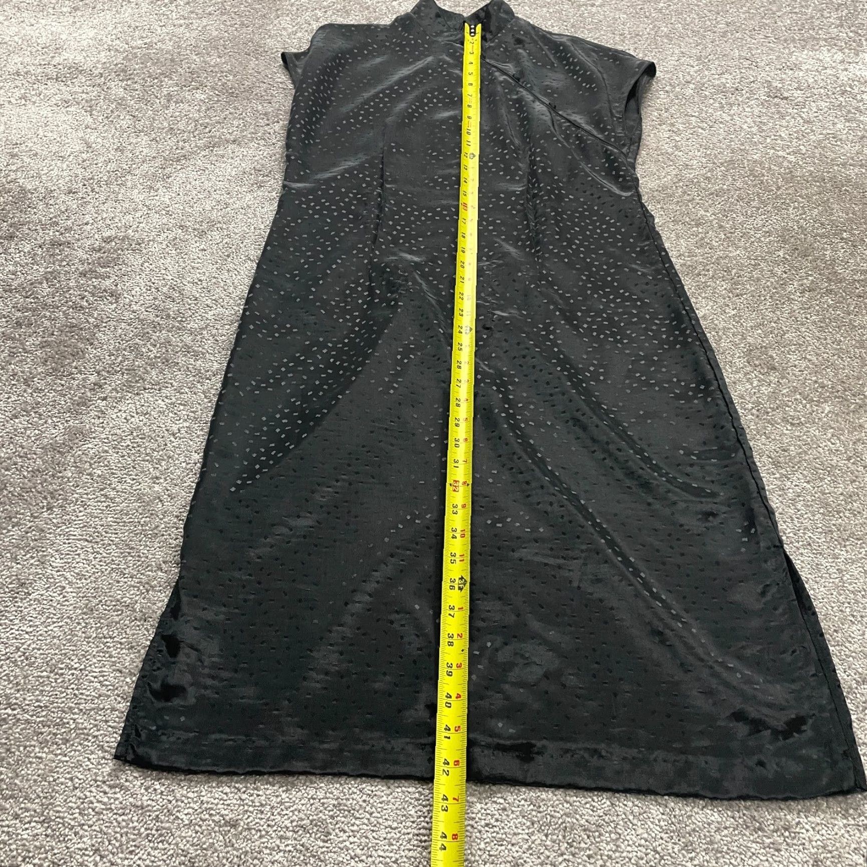 Vintage Unbranded Shift Dress Women Adult Small Black Silk Blend Sleeveless Party Argyle Zipper Womens Size S / US 4 / IT 40 - 7 Thumbnail