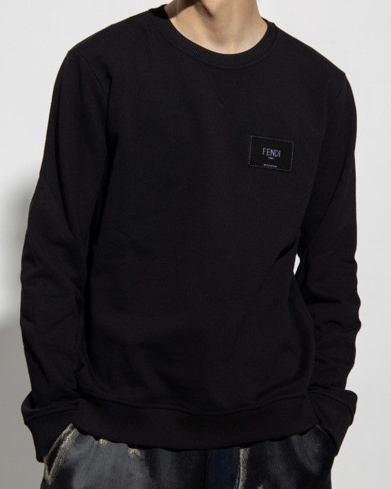 Fendi Fendi FY1132 Logo Patch Sweatshirt Crewneck Size US M / EU 48-50 / 2 - 11 Thumbnail