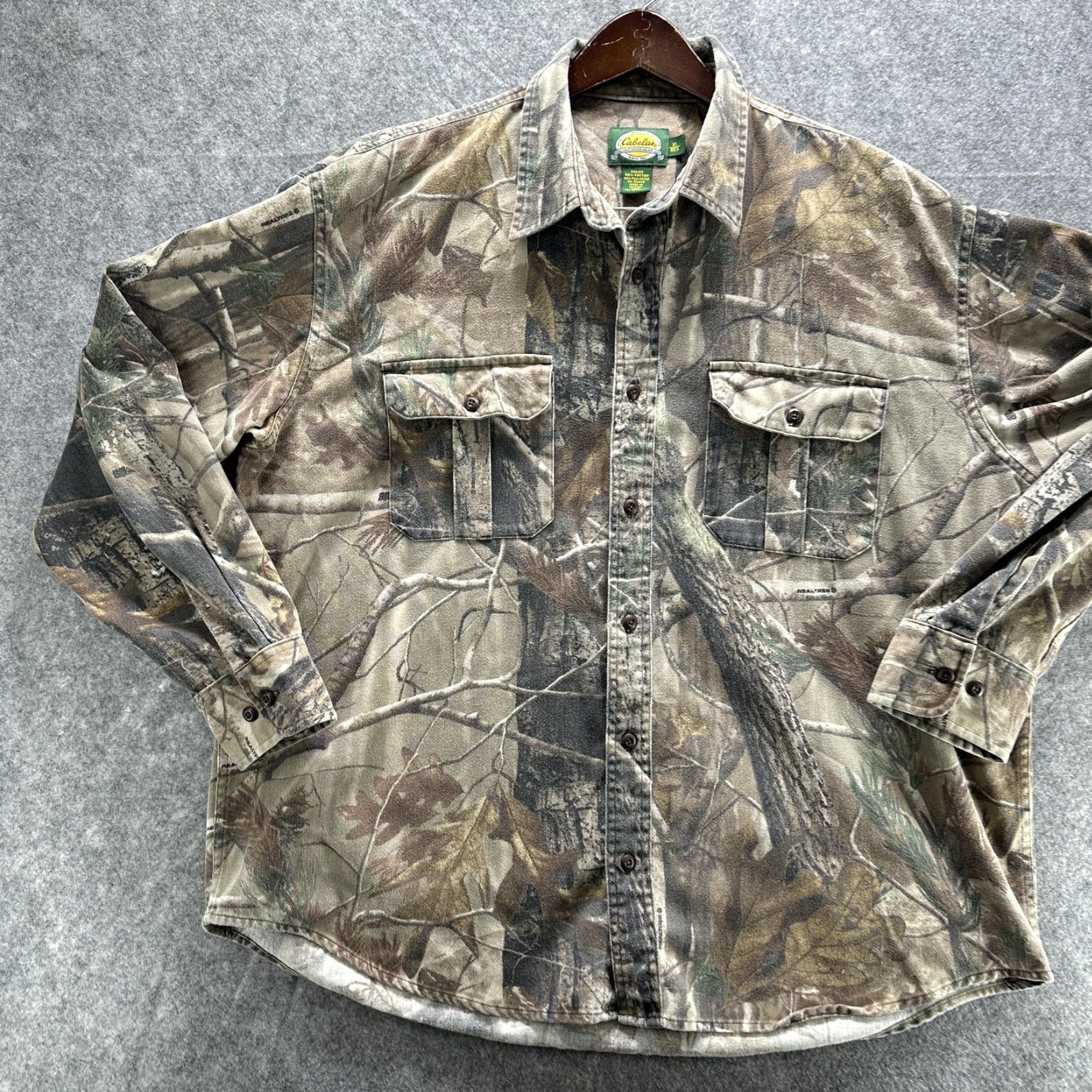 Vintage VINTAGE Cabela's Shirt Mens XL Camouflage Realtree Button Front Flannel Hunting Outdoor Gear Size US XL / EU 56 / 4 - 3 Thumbnail
