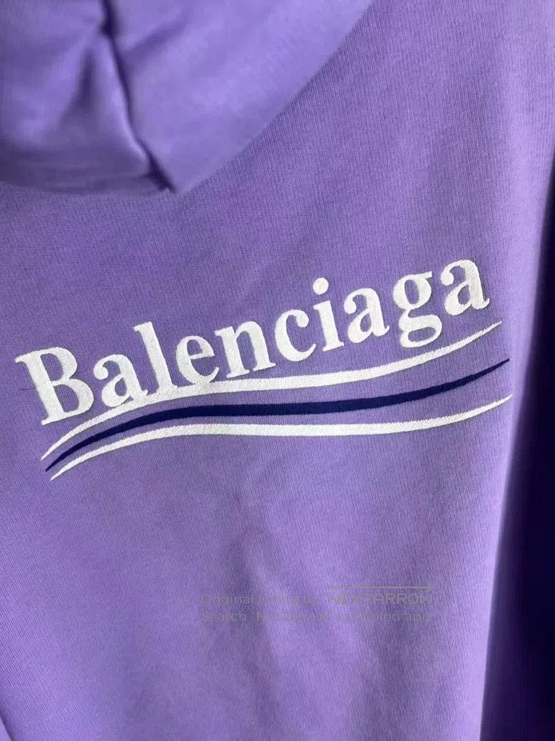 Balenciaga Balenciaga Purple Coke Embroidered Hoodie. Size US S / EU 44-46 / 1 - 4 Thumbnail