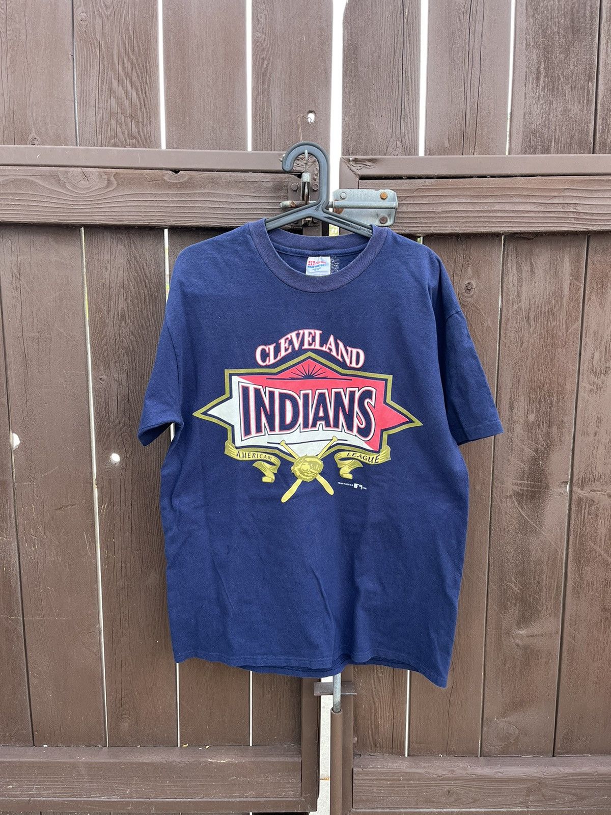 Hanes vintage 90s indians baseball tee Size US L / EU 52-54 / 3 - 1 Thumbnail