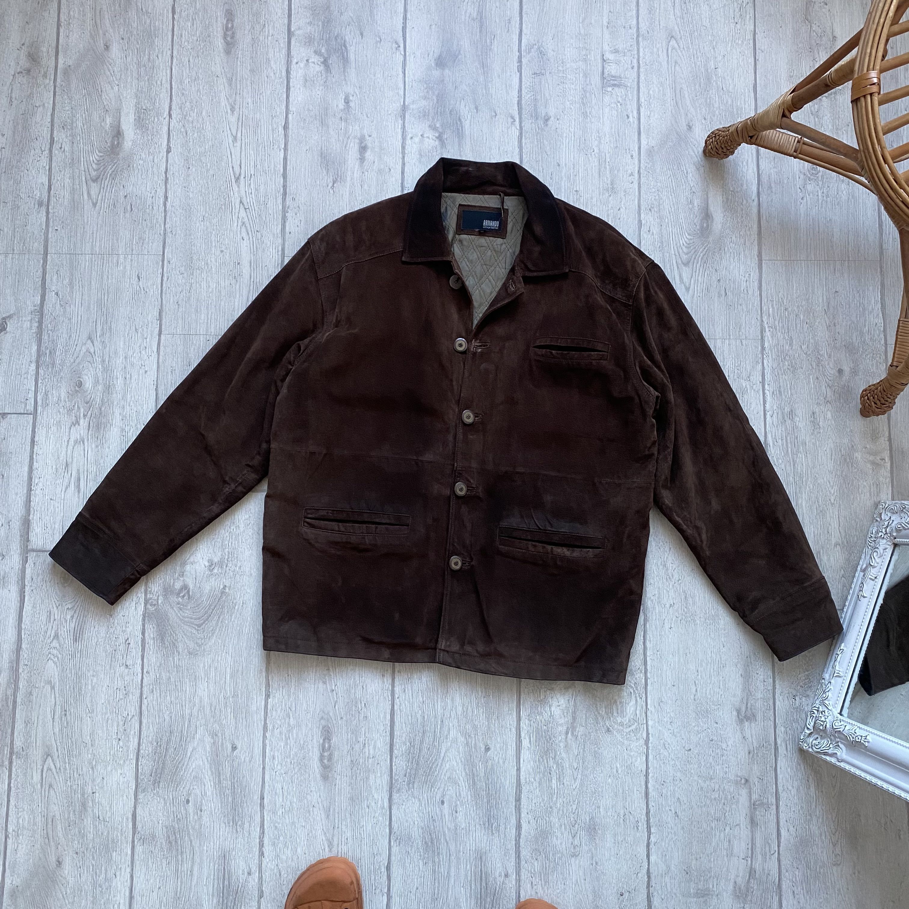 Marlboro Classics Vintage Marlboro Classics Style Brown Leather Jacket Suede Size US L / EU 52-54 / 3 - 4 Thumbnail