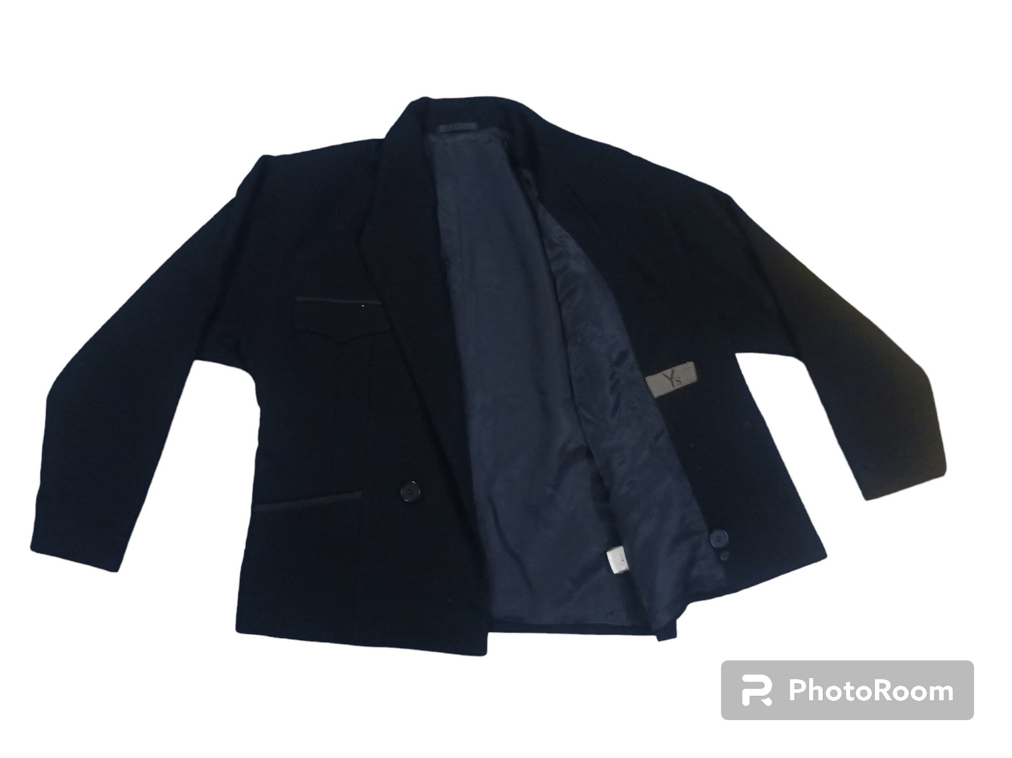Yohji Yamamoto 🔥 Y'S YOHJI YAMAMOTO Black Jacket / Coat 🔥 Size S / US 4 / IT 40 - 1 Thumbnail