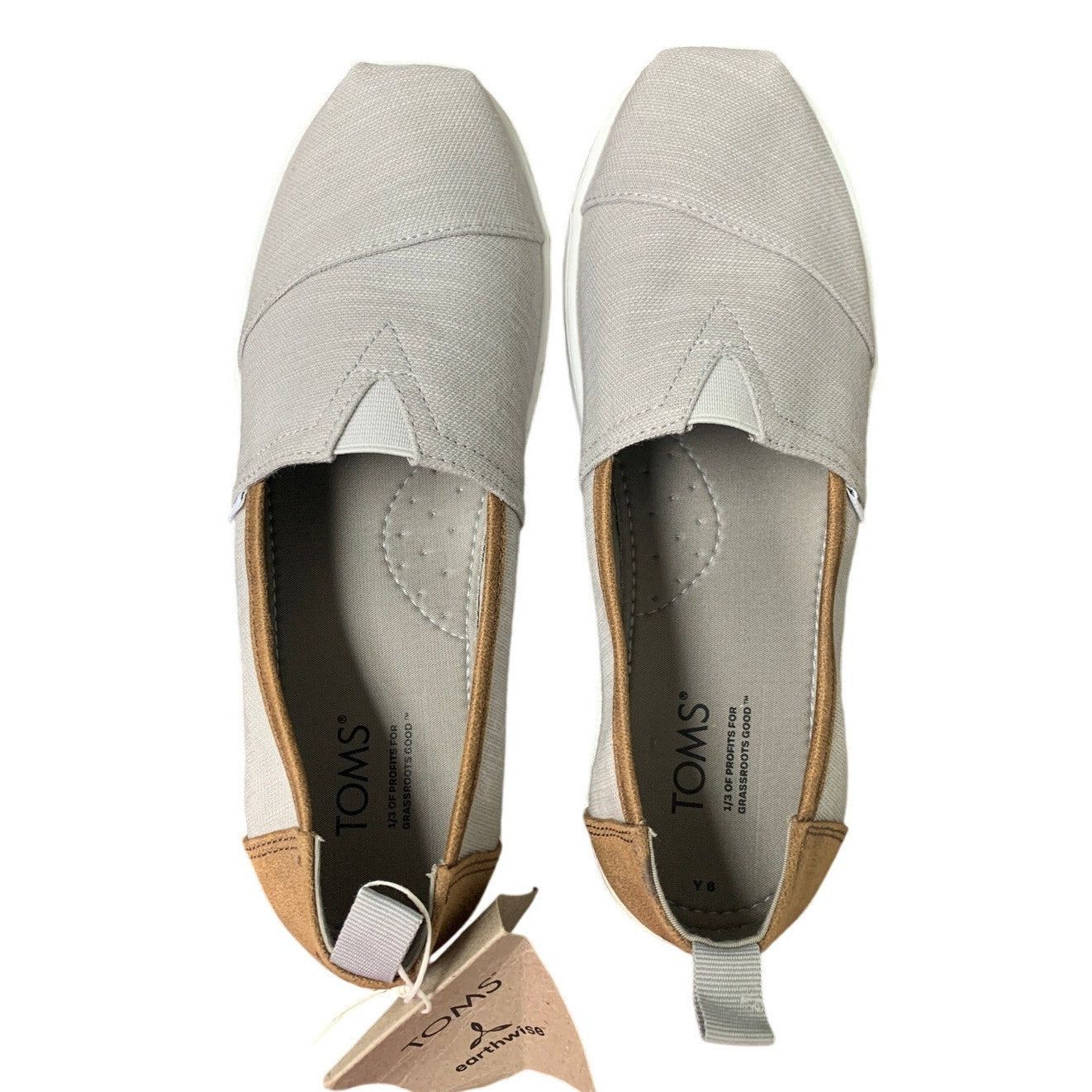 Toms Toms Earthwise Women's Size 6 Gray Slip-On Sneakers Size US 6 / EU 39 - 2 Thumbnail