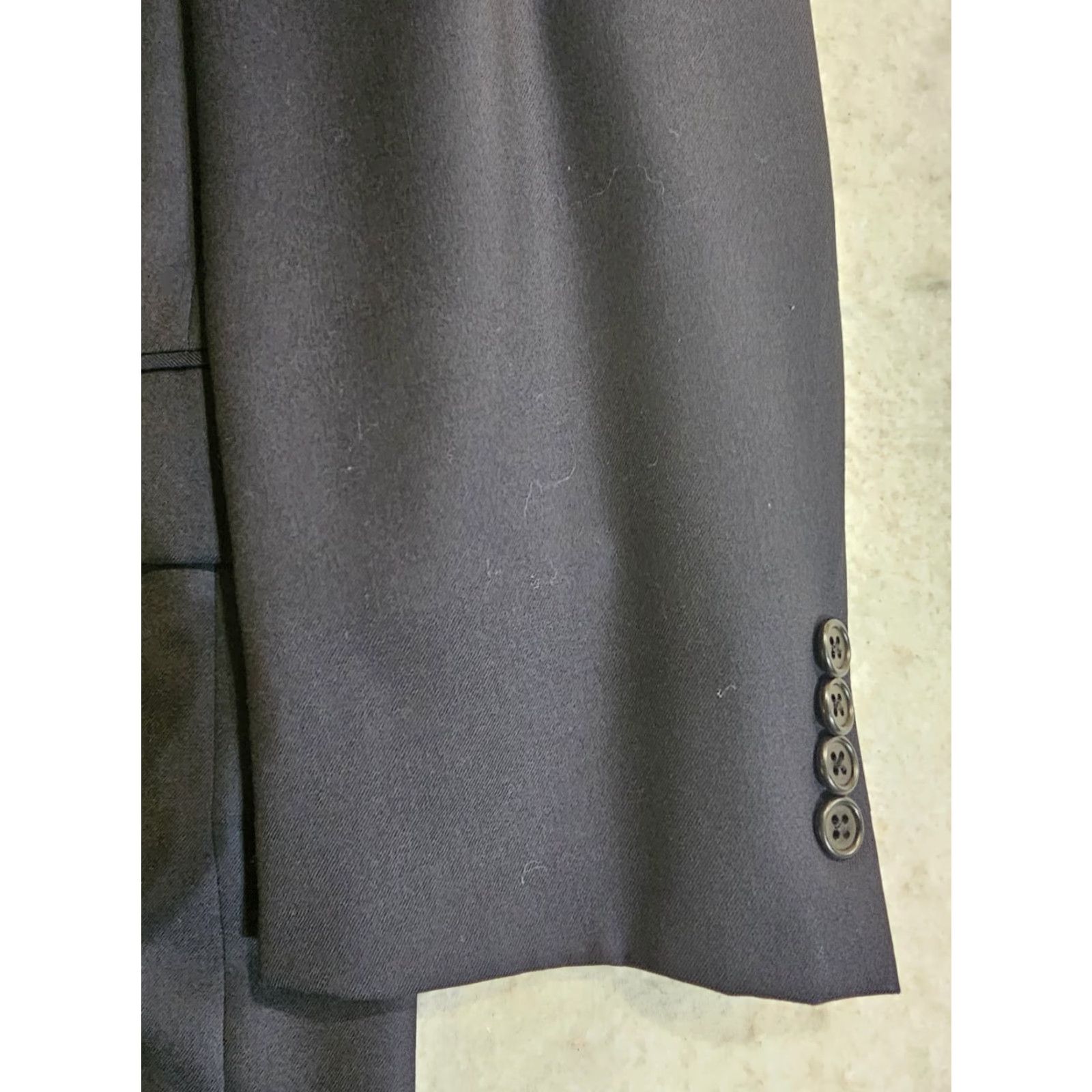 Loro Piana Hickey Freeman Loro Piana Tasmanian Super 130s Dark Gray Solid Blazer Men's 43R Size 46R - 5 Thumbnail