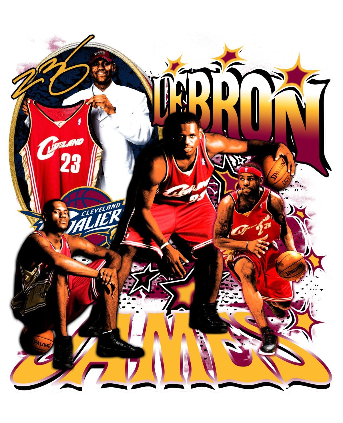 Other VINTAGE LEBRON JAMES TEE Size US XL / EU 56 / 4 - 3 Thumbnail