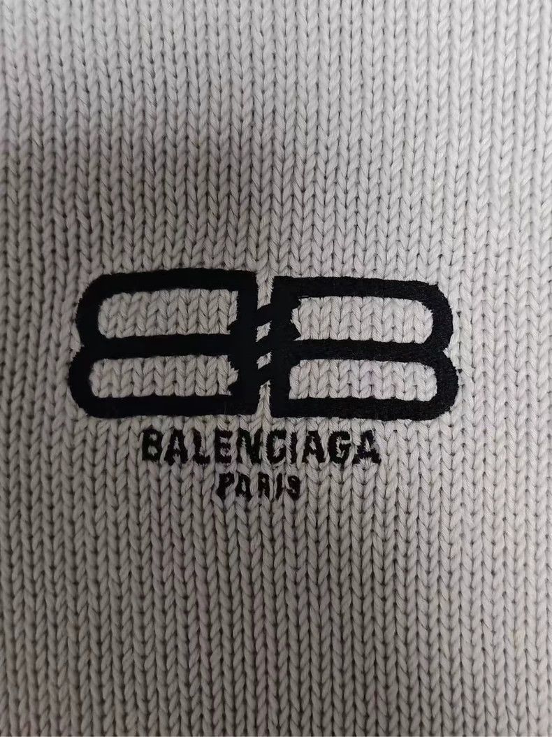 Balenciaga Balenciaga 23ss Double B Embroidered Logo Knitted Long Slee Size US XS / EU 42 / 0 - 3 Thumbnail