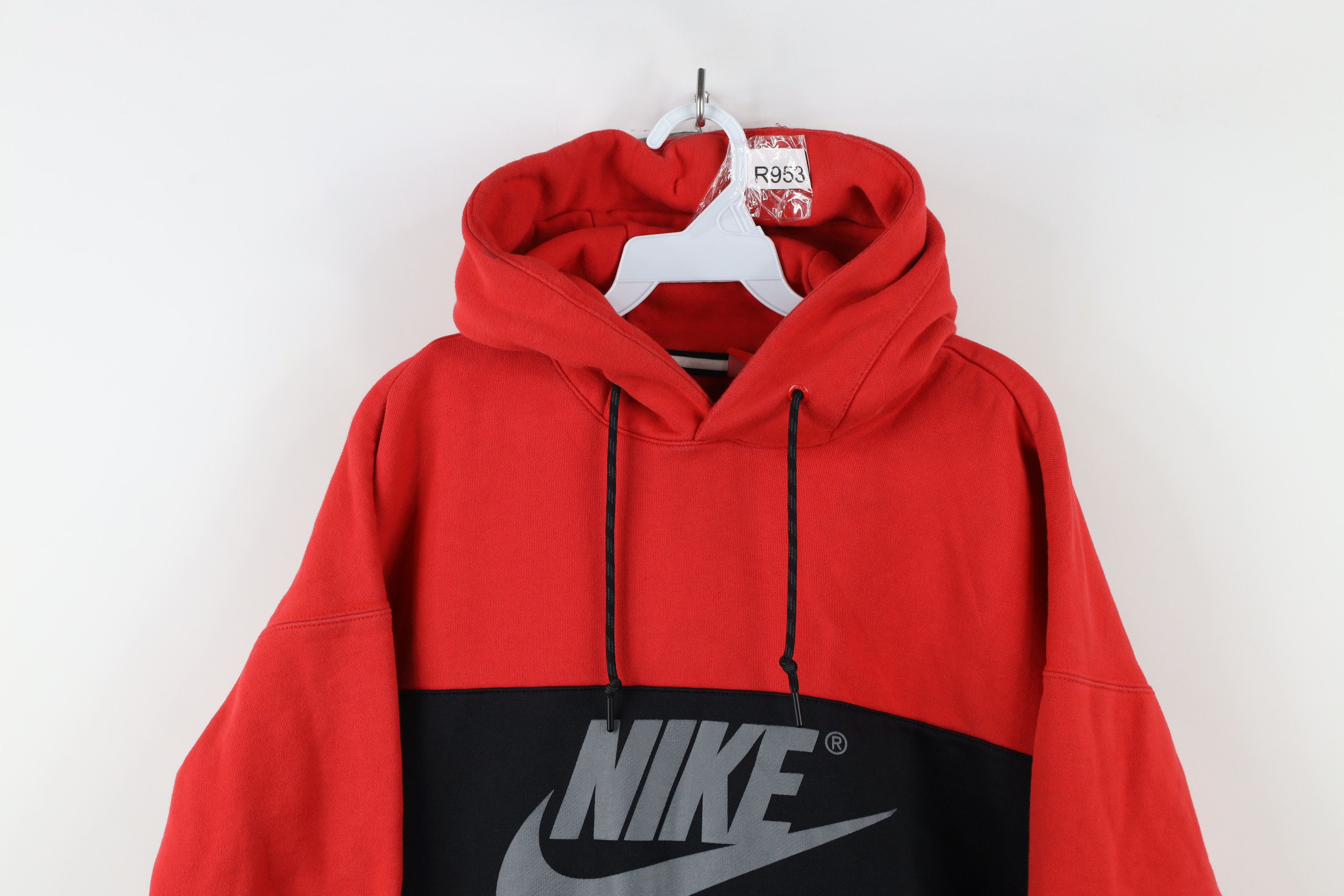 Nike × Vintage Vintage Y2K Nike Air Spell Out Big Swoosh Hoodie Sweatshirt Size US M / EU 48-50 / 2 - 2 Thumbnail