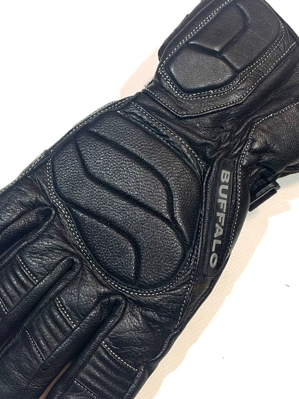 Leather Buffalo Leather Racing Moto Gloves Size ONE SIZE - 2 Thumbnail