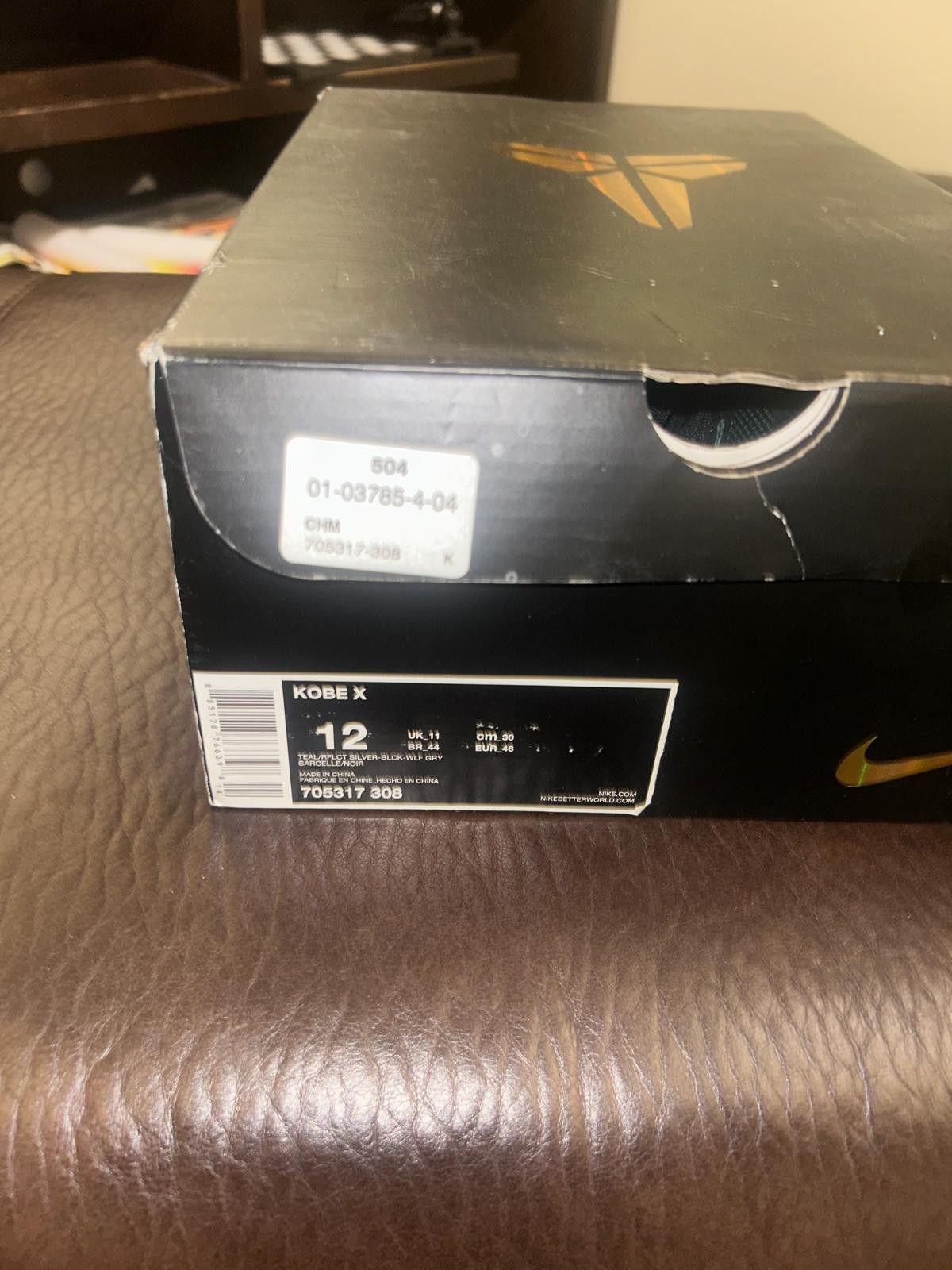 Nike NEW NEVER WORN Kobe 10 teal / orange / silver Size US 12 / EU 45 - 2 Thumbnail
