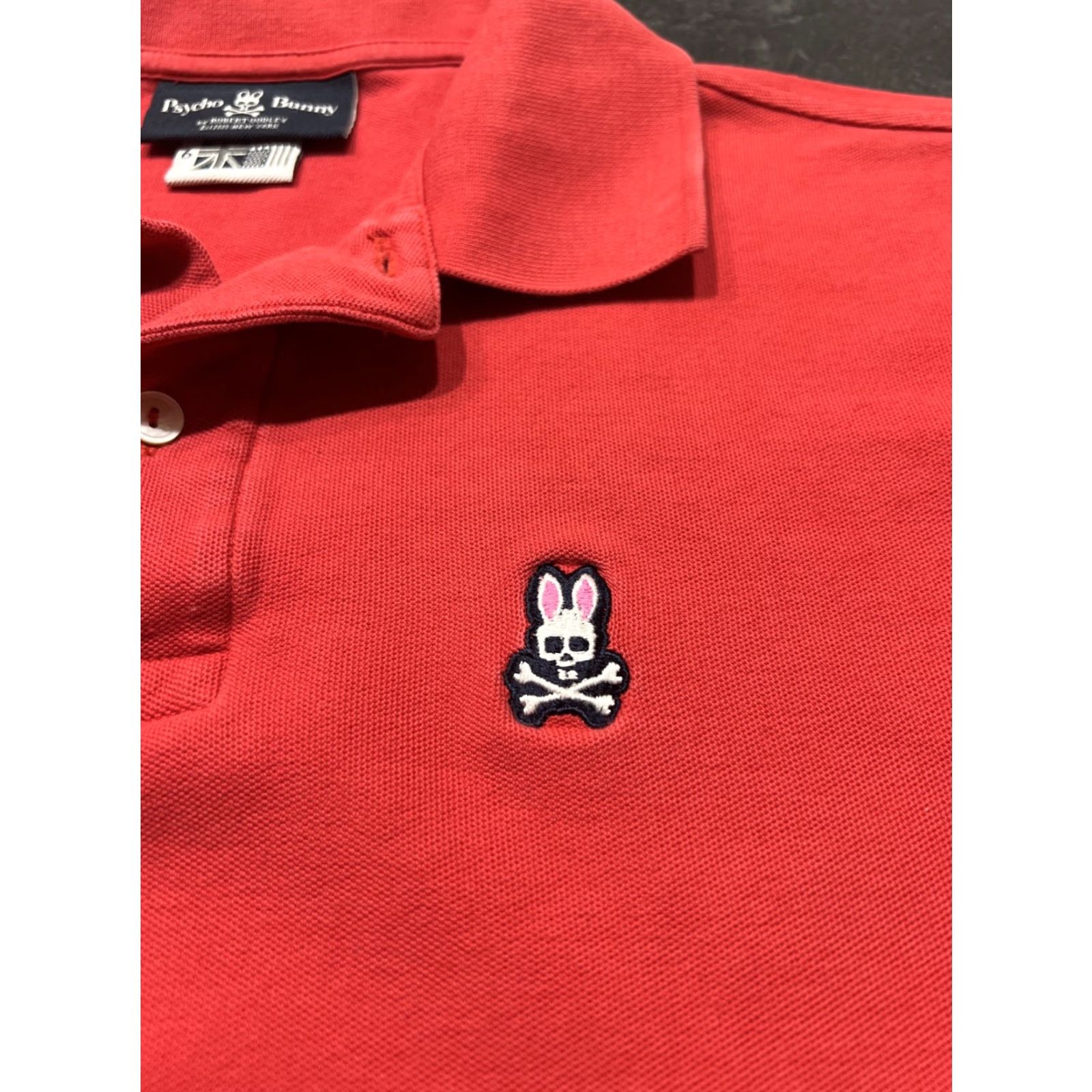 Psycho Bunny Psycho Bunny Polo Red Shirt Large Men Golf Short Sleeve Cotton Regular Size US L / EU 52-54 / 3 - 2 Thumbnail