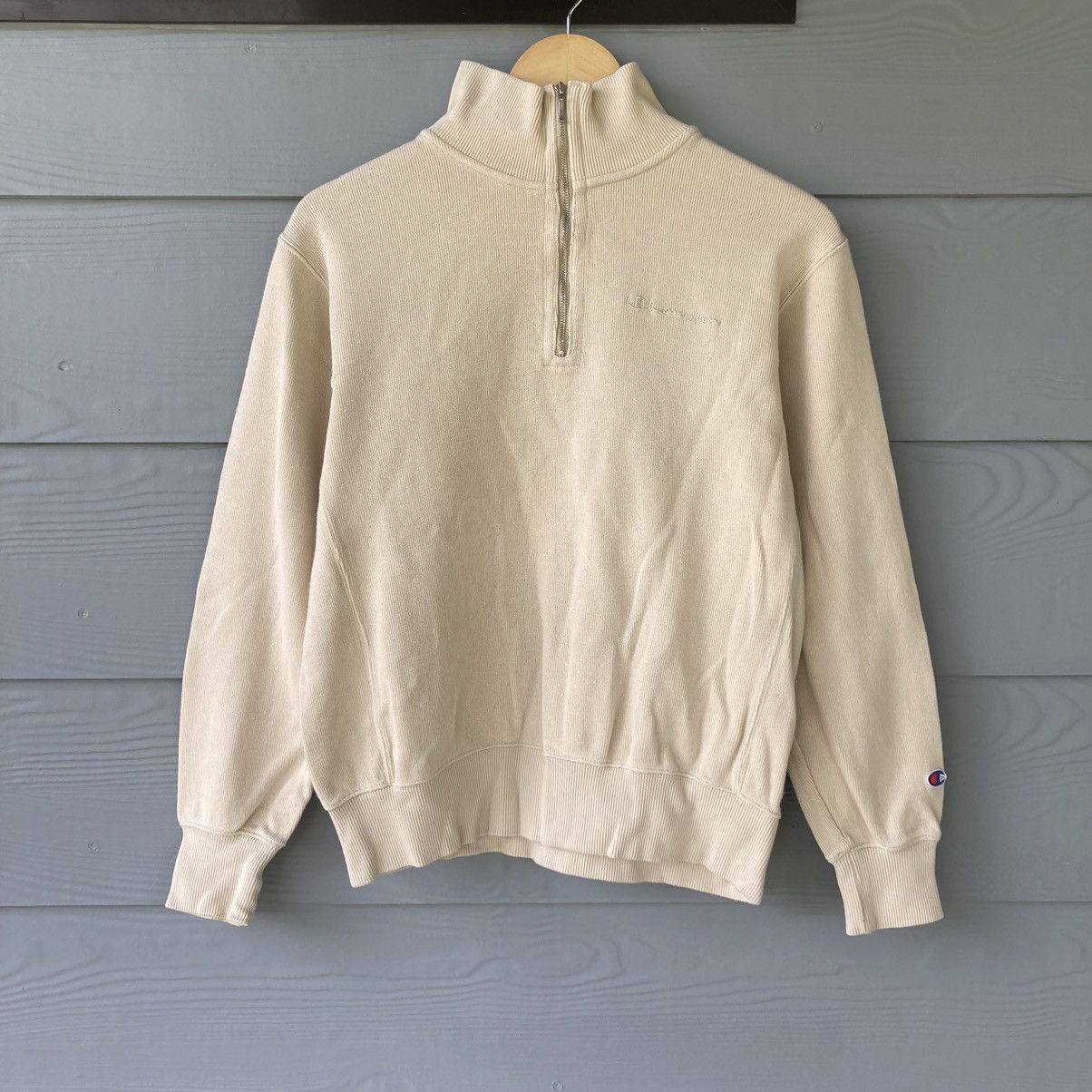 Champion × Vintage Vintage 90s Champion Quater Zipper Size M Size US M / EU 48-50 / 2 - 1 Thumbnail