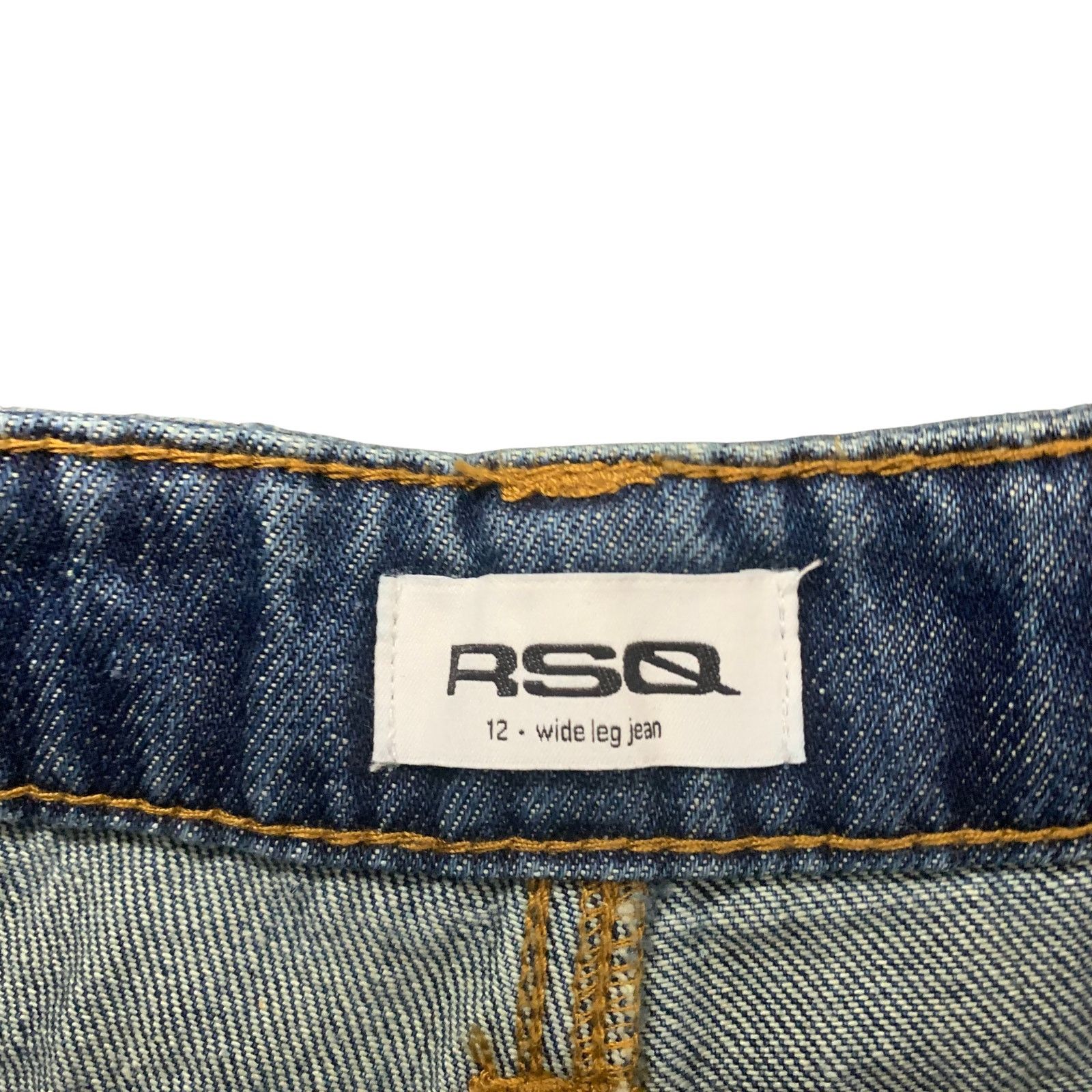 Rsq Distressed Wide Leg Jeans | Women's 12 | RSQ Size 34" / US 12 / IT 48 - 3 Thumbnail