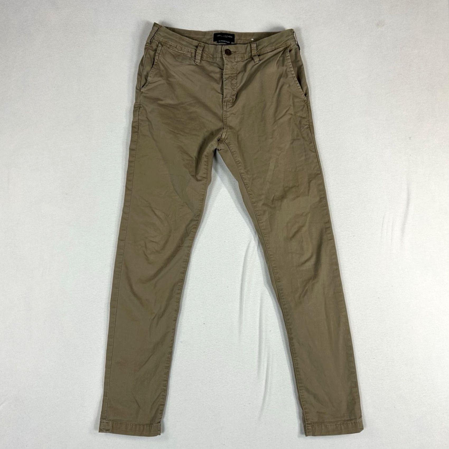 American Eagle Outfitters American Eagle Slim Taper Khaki Pants Men's 29x32 Beige Chino AEO Size US 29 - 2 Thumbnail