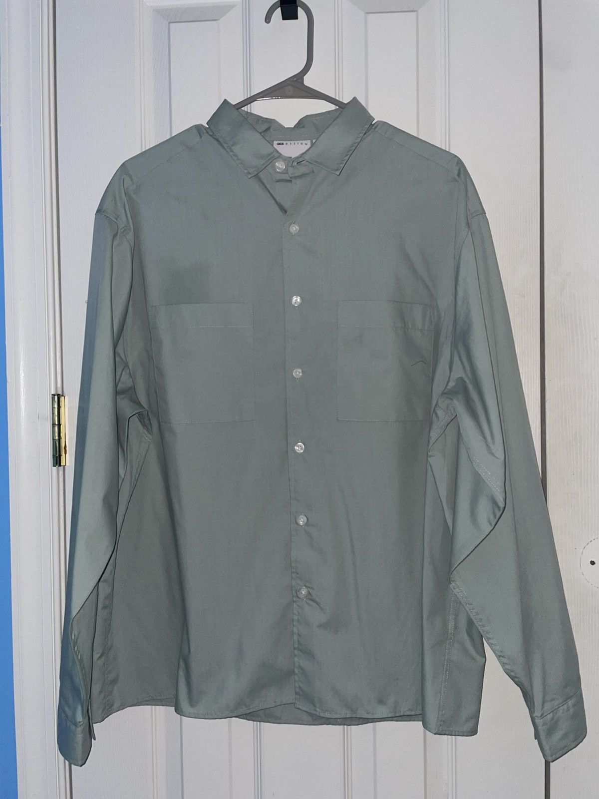 Asos ASOS DESIGN Oversized Shirt – Green Size US S / EU 44-46 / 1 - 3 Thumbnail