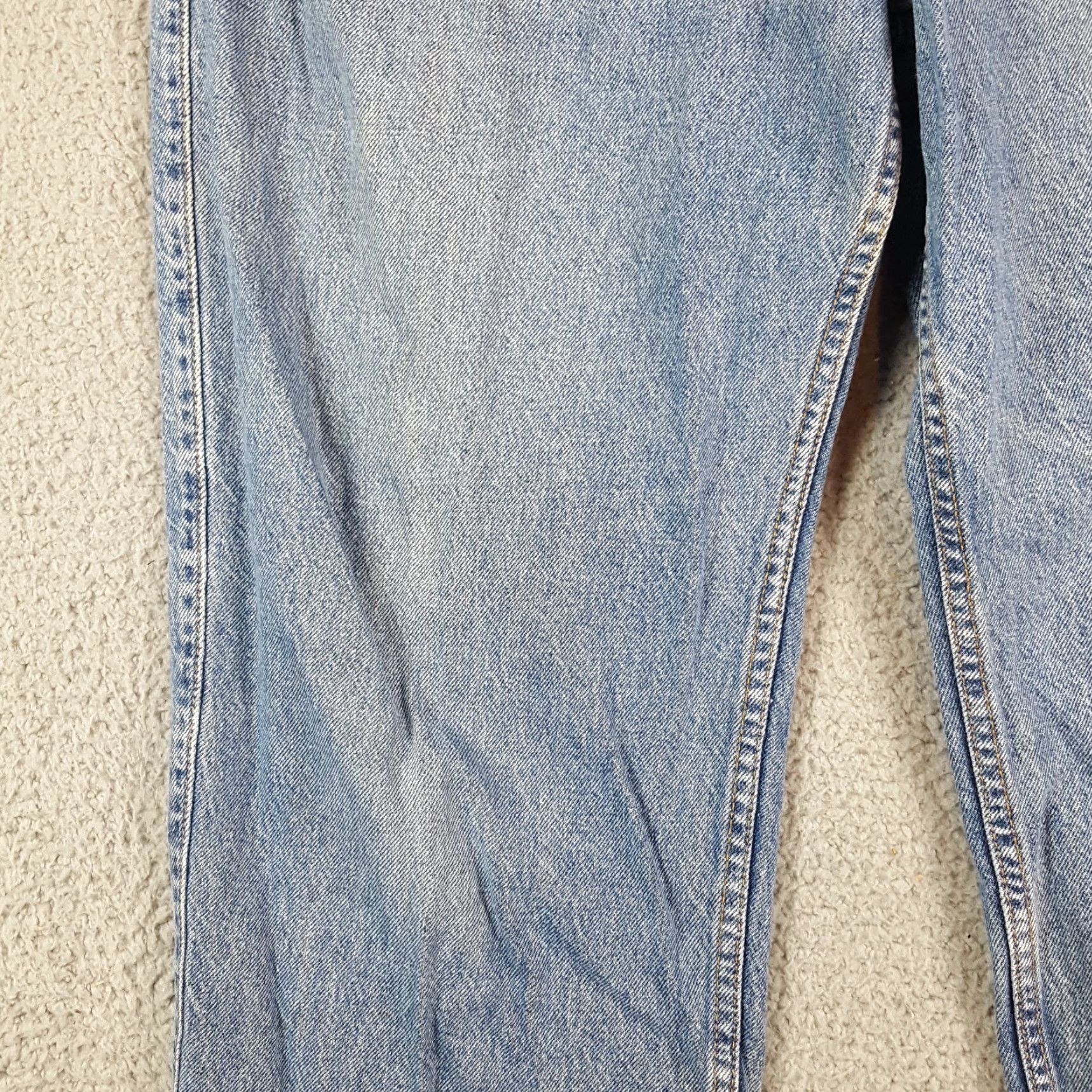 Levi's VINTAGE Levi's Jeans 90s 540 Faded Stonewash Relaxed Fit 42x34 Denim Blue Mens Jeans 5-Pocket Design Inseam 34” Cotton Denim Zipper Button Logo N/A Size US 42 / EU 58 - 3 Thumbnail