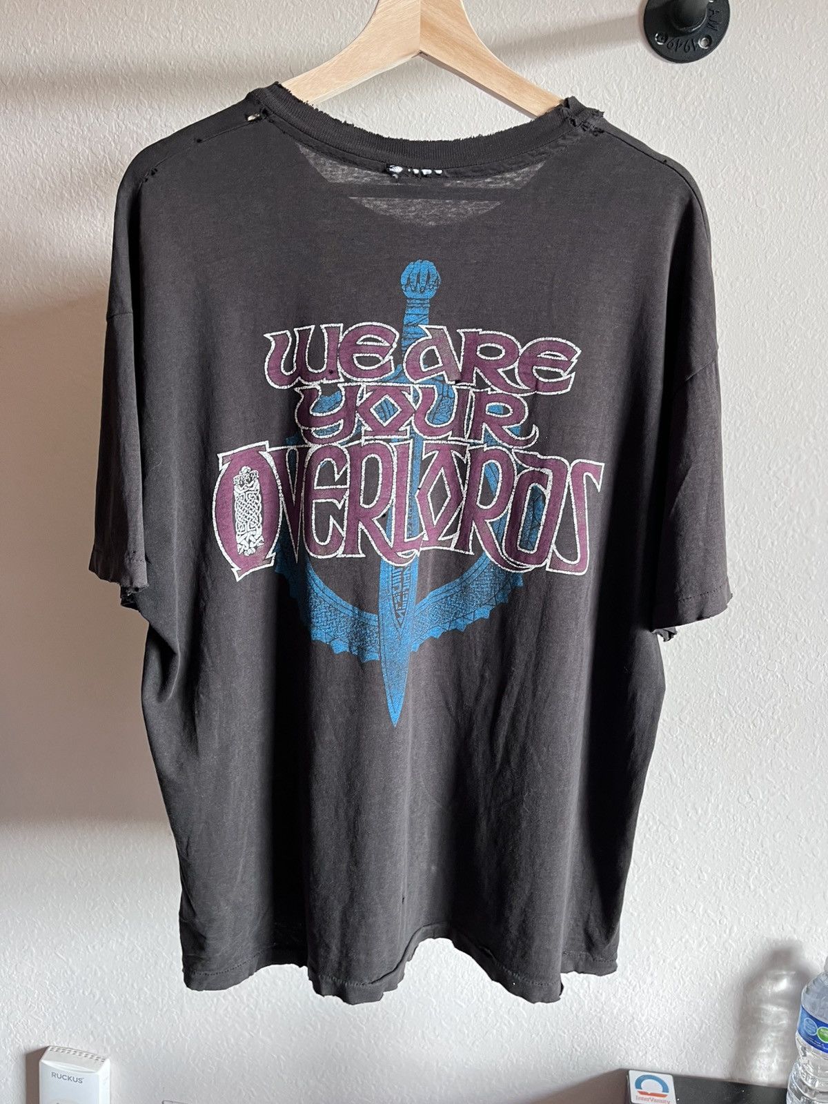 Vintage Wisdm owned Rare Vintage Led Zeppelin “Hammer of the Gods” Size US XL / EU 56 / 4 - 2 Thumbnail