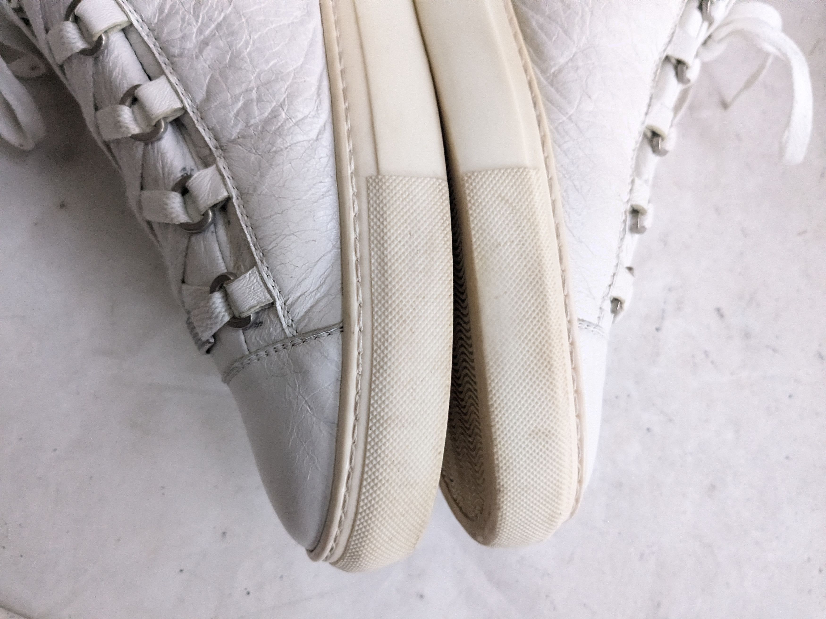Balenciaga Balenciaga Arena White 13 Leather High Tops Size US 13 / EU 46 - 6 Thumbnail