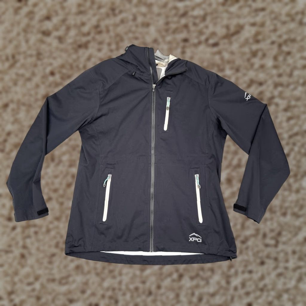 Vintage Cabela's XPG Jacket Women L Black DryPlus Hooded Softshell Waterproof Hiking Windbreaker Mid-Length Zipped Pockets Size L / US 10 / IT 46 - 1 Thumbnail