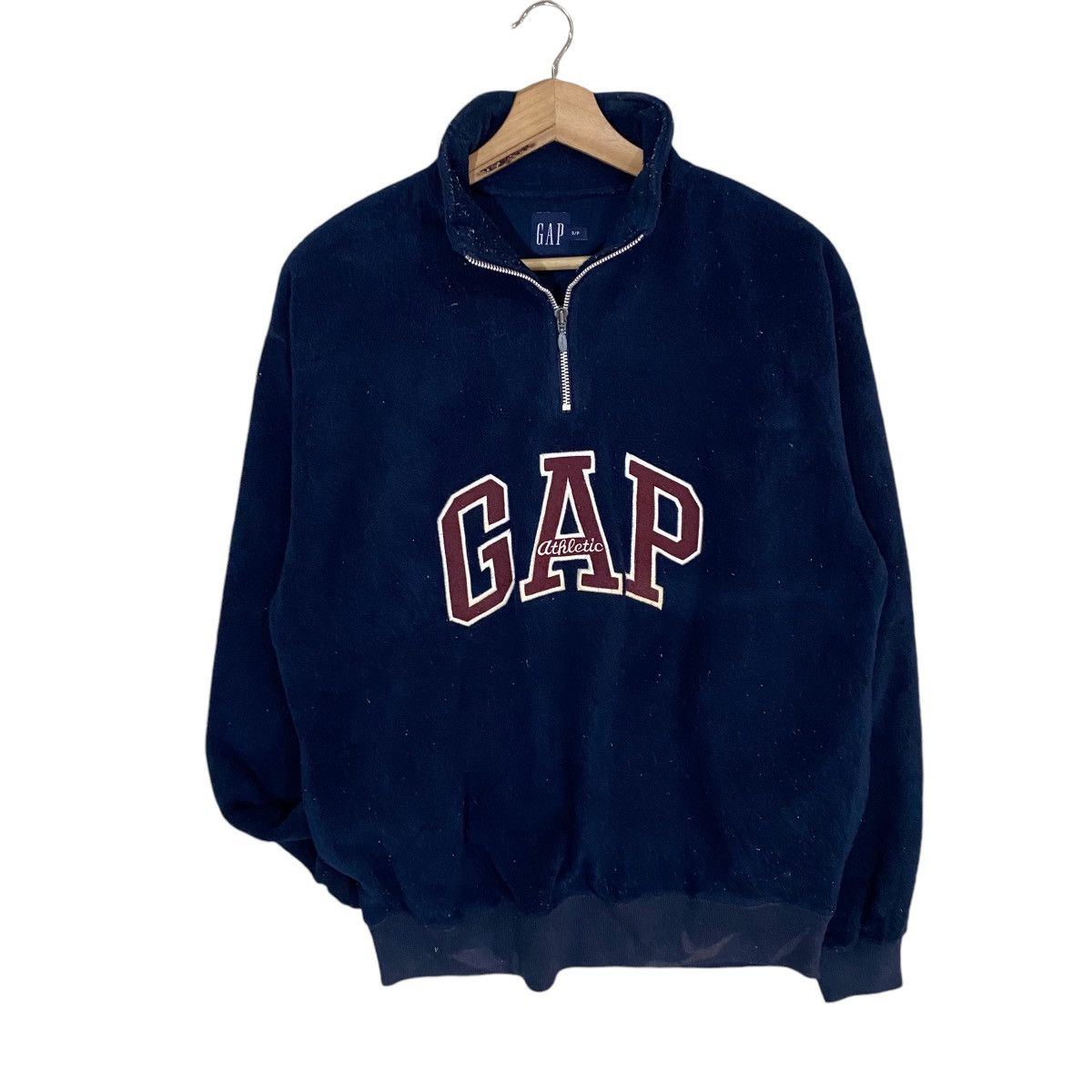 Gap 🔥GAP SPELL OUT LOGO HALF ZIP WOOL PULL OVER SWEATSHIRT Size US S / EU 44-46 / 1 - 3 Thumbnail