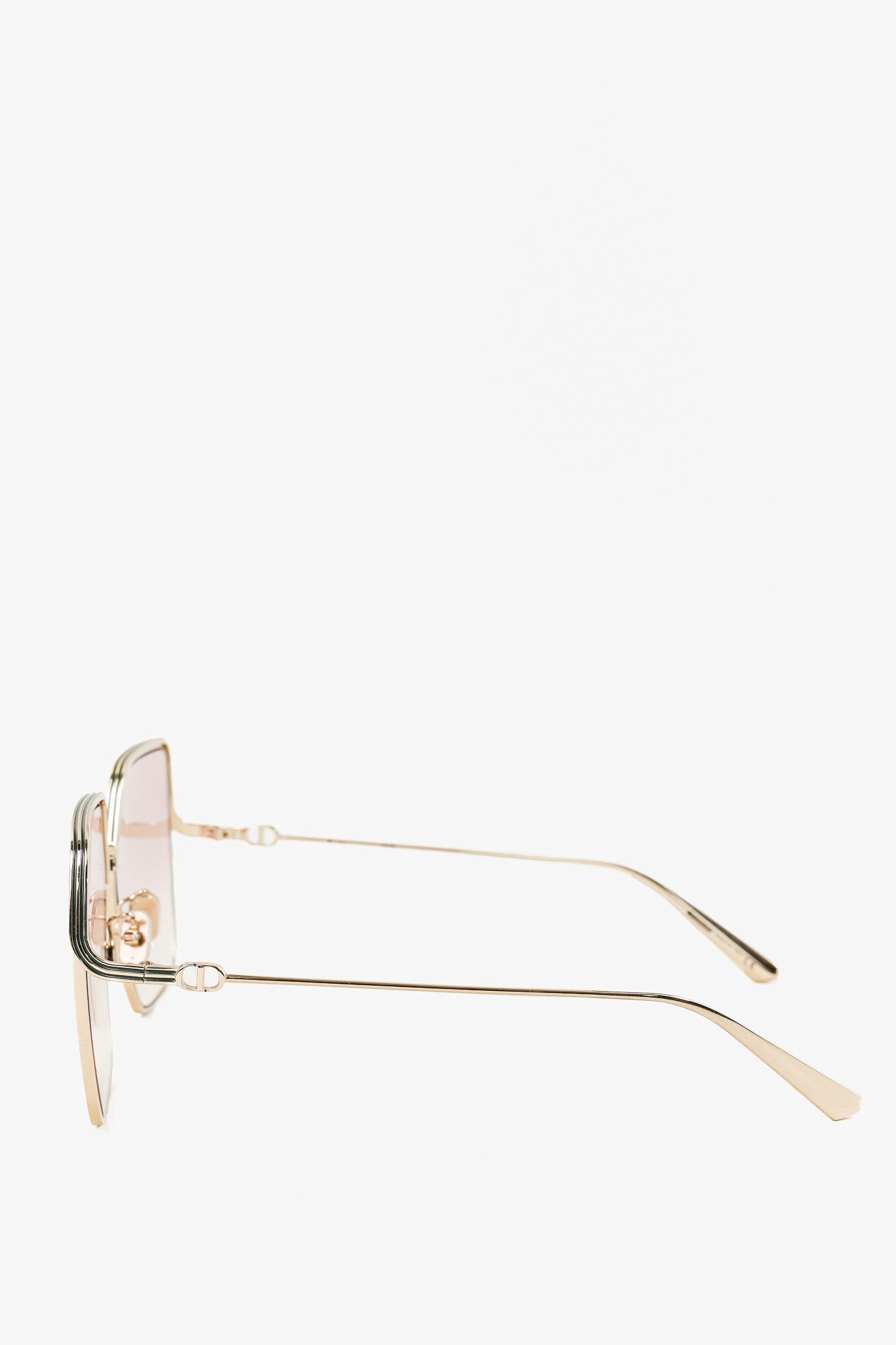 Dior Christian Dior EverDior S1U Gold-Tone Square Sunglasses Size ONE SIZE - 4 Thumbnail