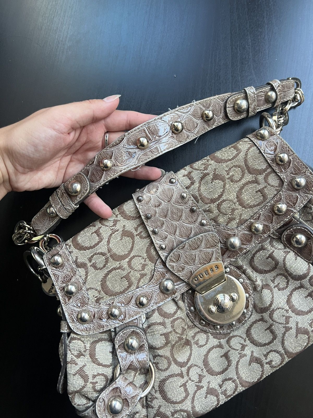 Guess Vintage y2k monogram guess shoulder bag Size ONE SIZE - 3 Thumbnail